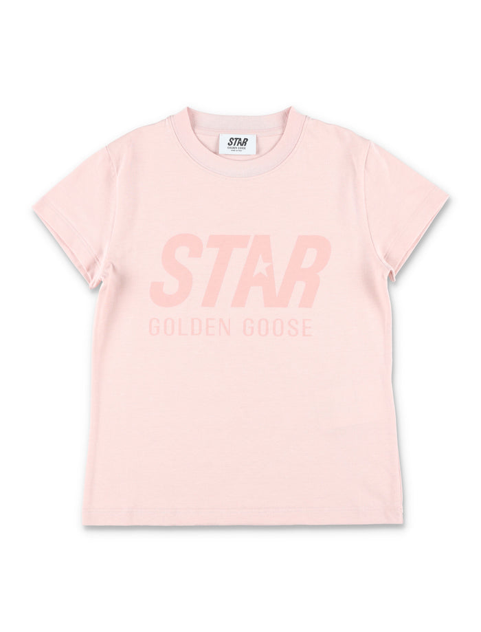 Kid - Logo t-shirt Sepia Rose Cotton