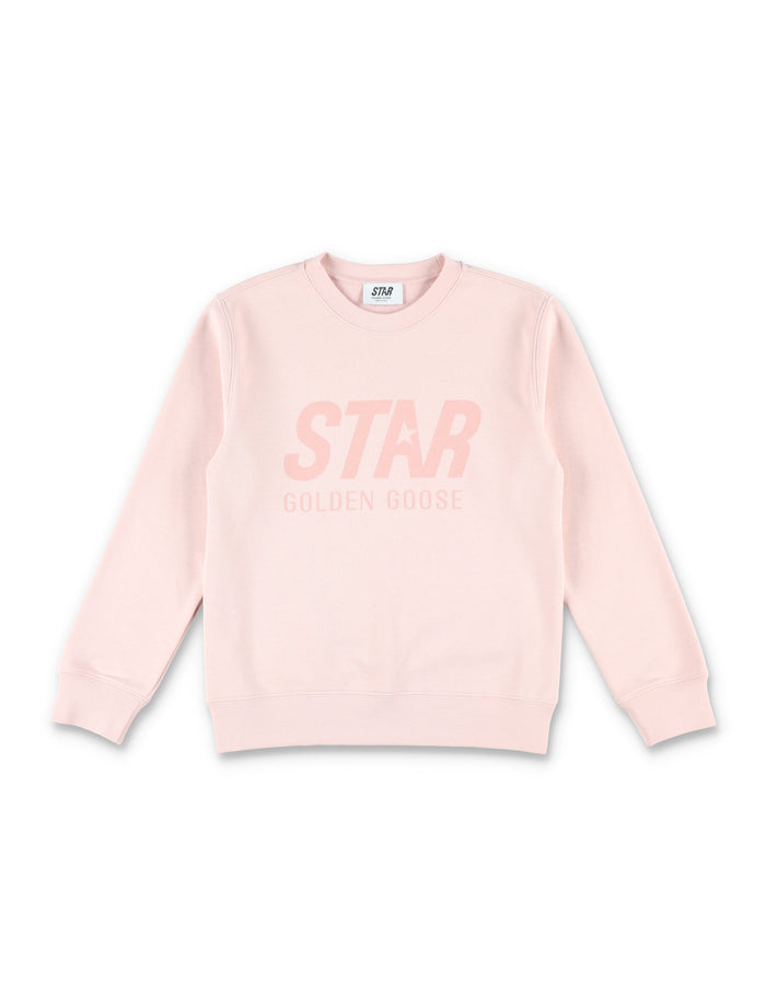 Kid - Logo sweatshirt Sepia Rose Cotton