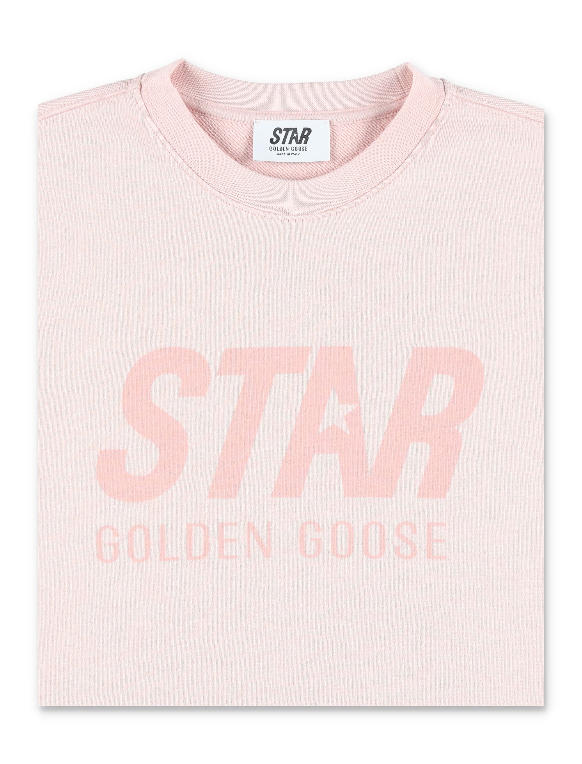 Kid - Logo sweatshirt Sepia Rose Cotton