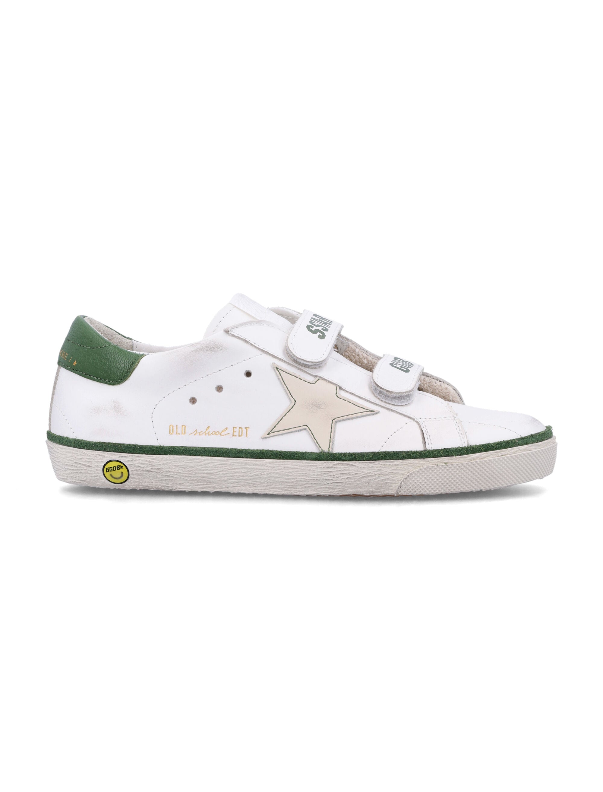 Kid - Old School sneakers White/cream/green Cow Leather Lining
