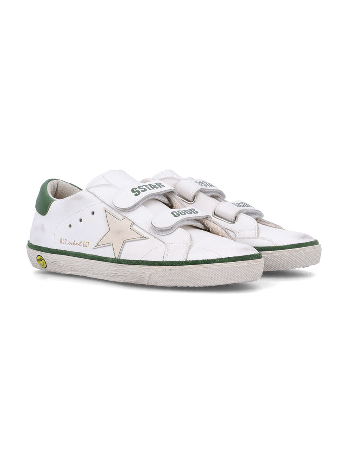 Kid - Old School sneakers White/cream/green Cow Leather Lining
