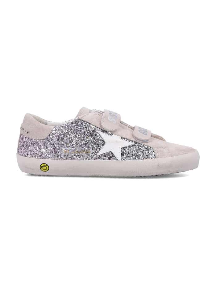 Kid - Old School sneakers Silver/pink/white/gray Cow Leather