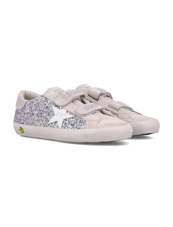 Kid - Old School sneakers Silver/pink/white/gray Cow Leather
