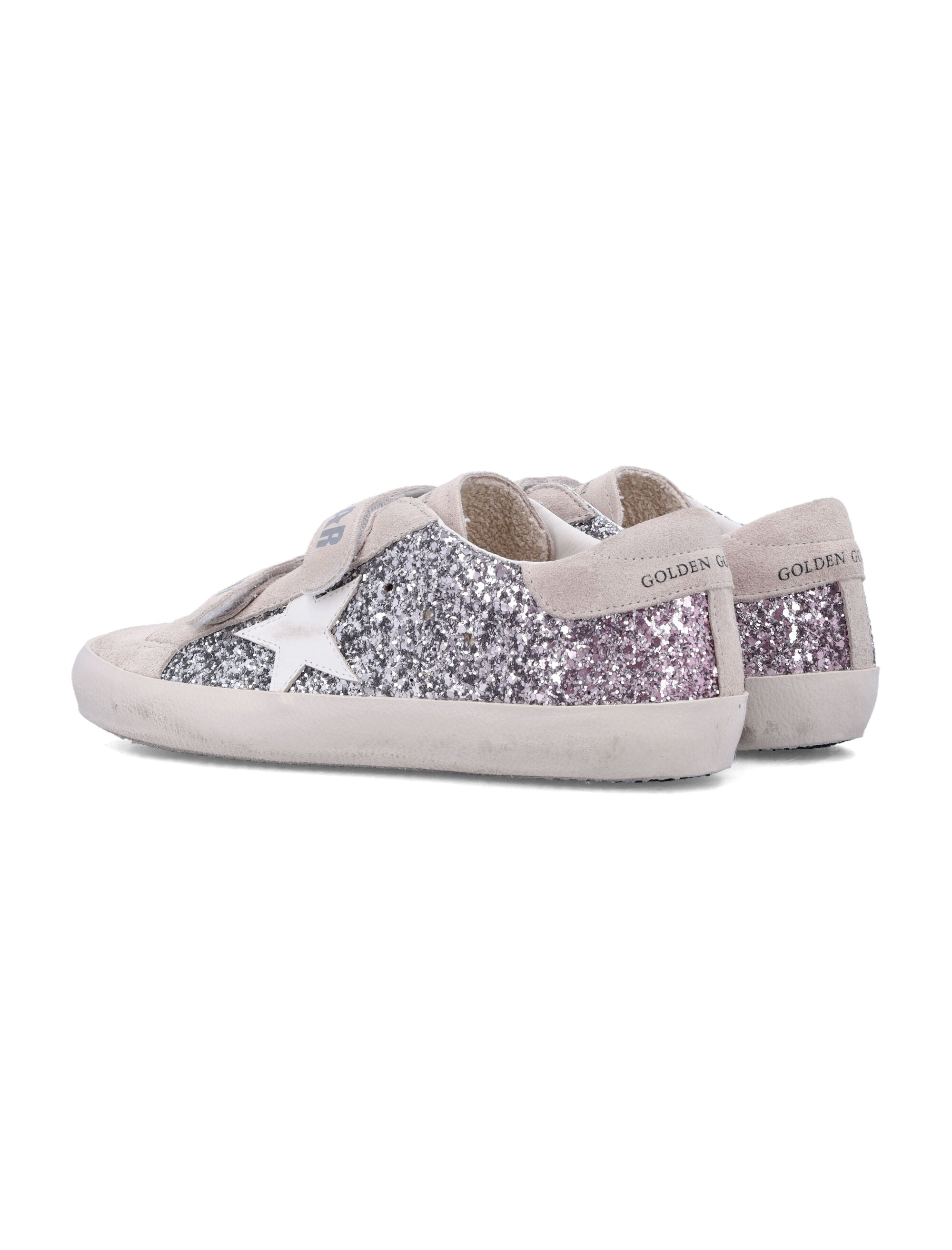 Kid - Old School sneakers Silver/pink/white/gray Cow Leather
