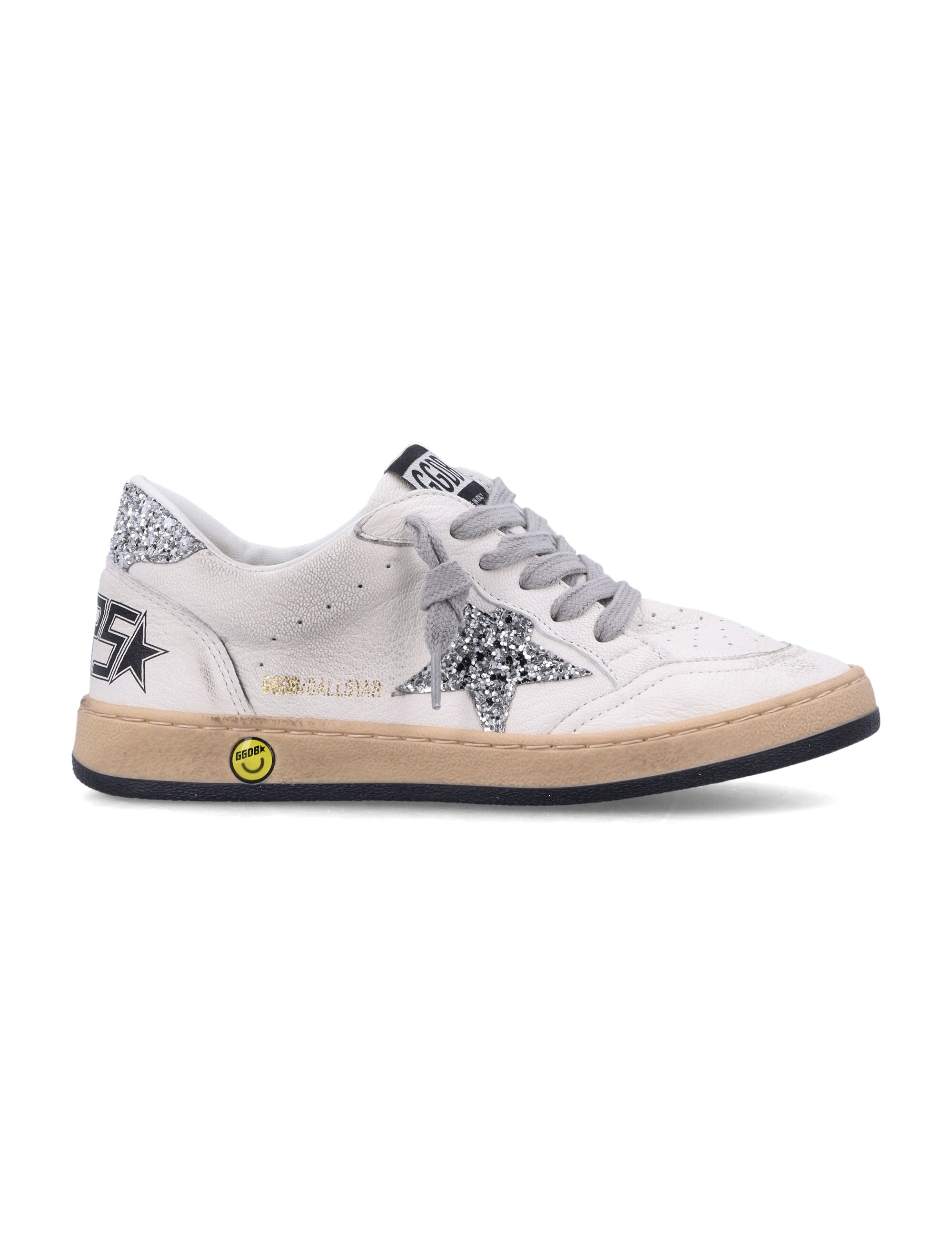 Kid - New Ball Star sneakers White/silver Goat Leather