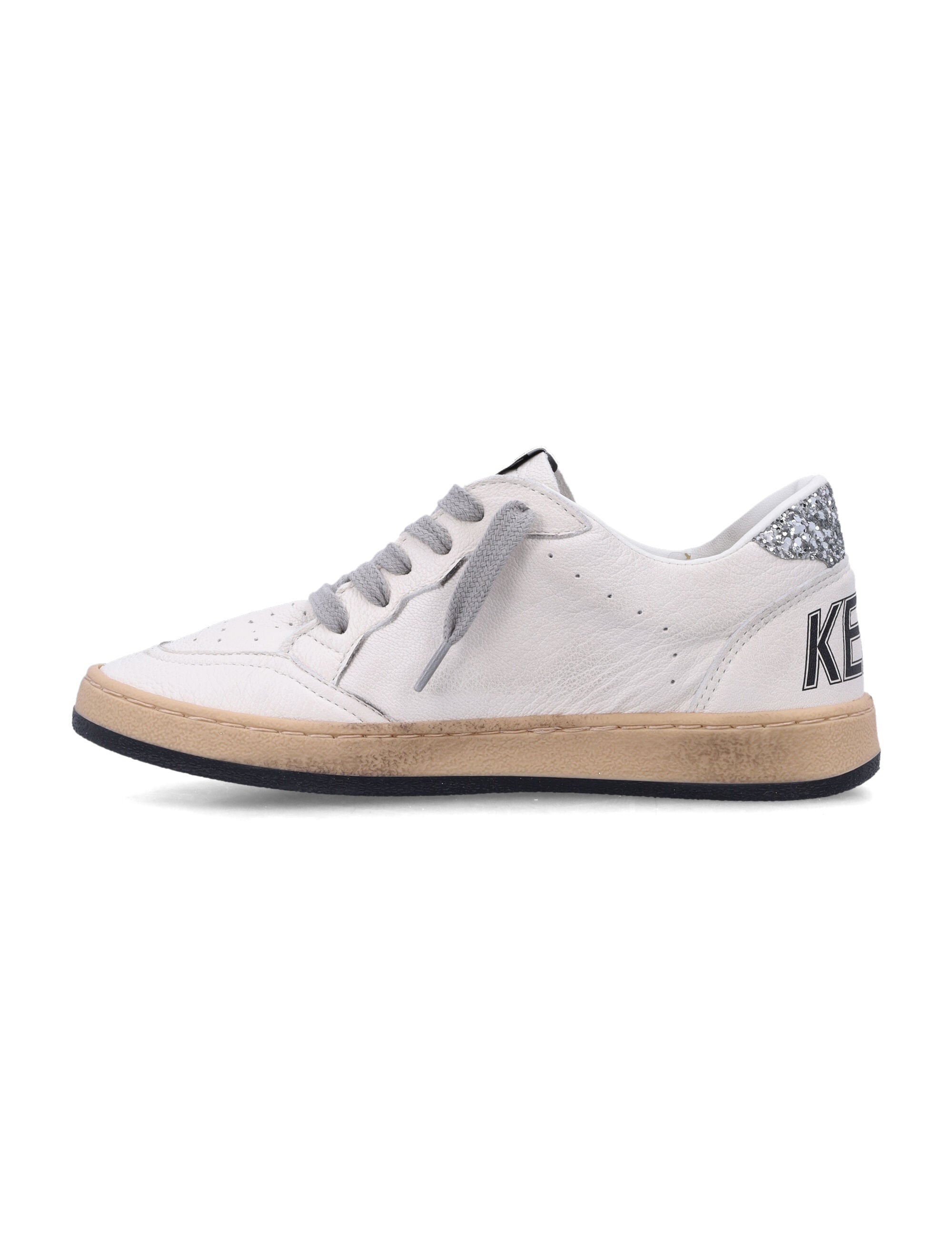 Kid - New Ball Star sneakers White/silver Goat Leather