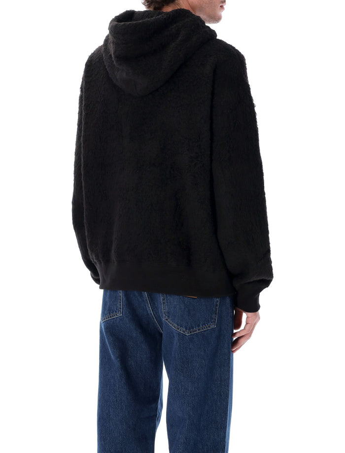 HUF Corso Heavyweight Full-Zip Hoodie Black Cotton Sweatshirt
