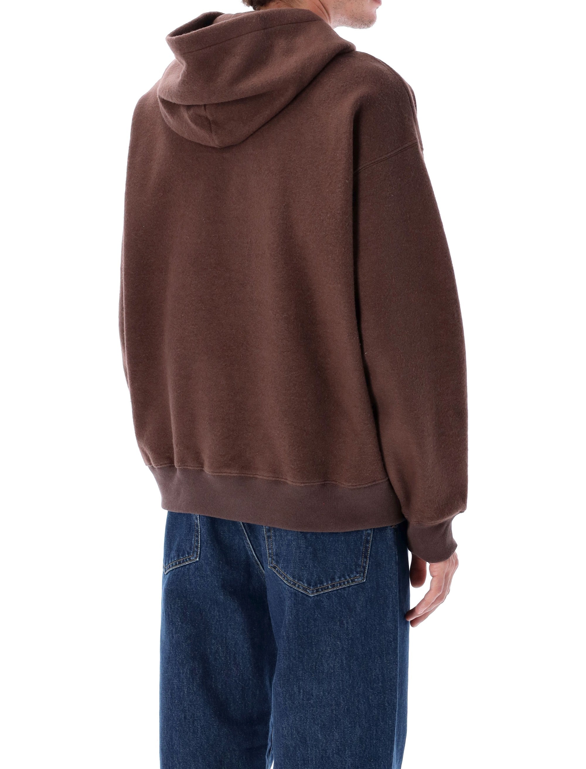HUF Megablast Reverse Fleece Hoodie Bison Cotton Sweatshirt