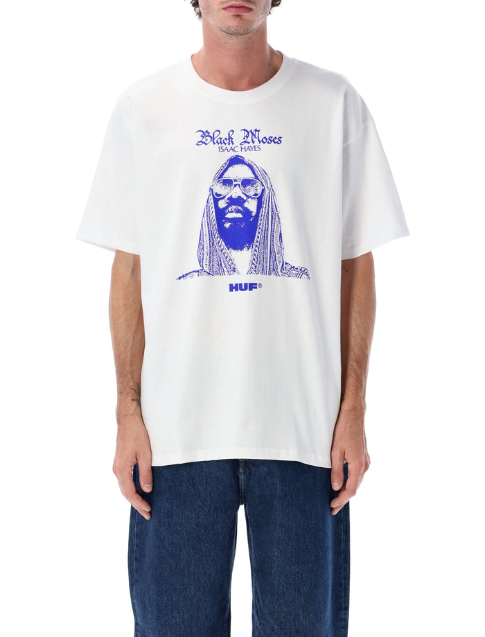 HUF x Isaac Hayes Black Moses Heavyweight T-Shirt White Cotton