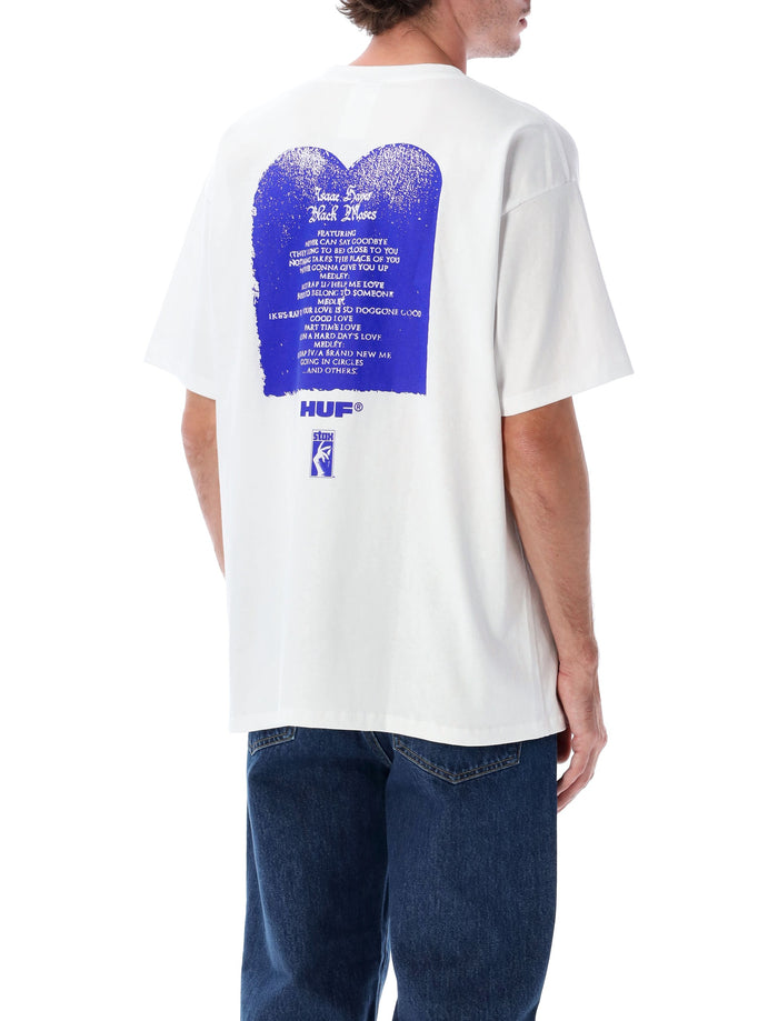 HUF x Isaac Hayes Black Moses Heavyweight T-Shirt White Cotton