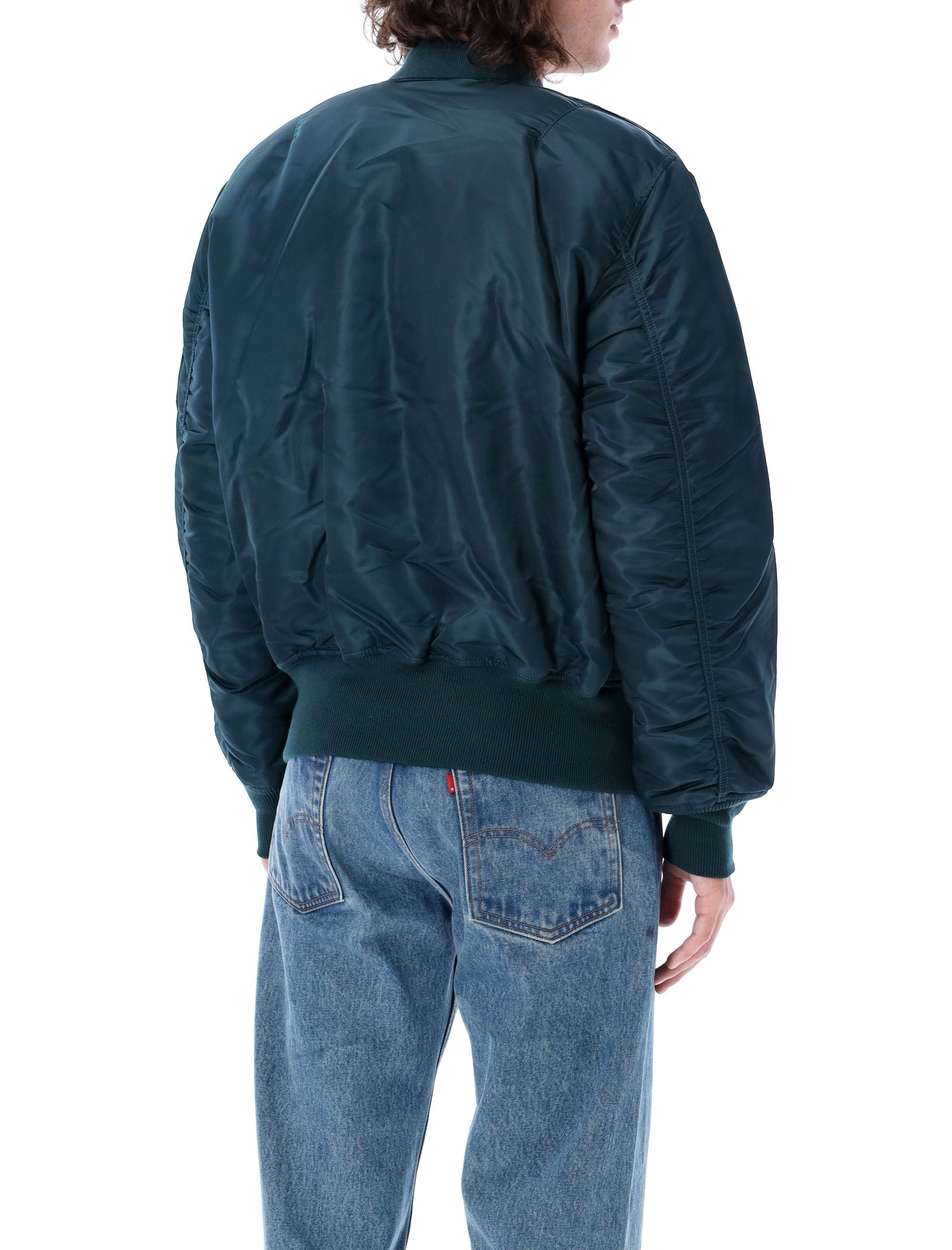 MA-1 reversible bomber Navy Nylon Lining Jacket