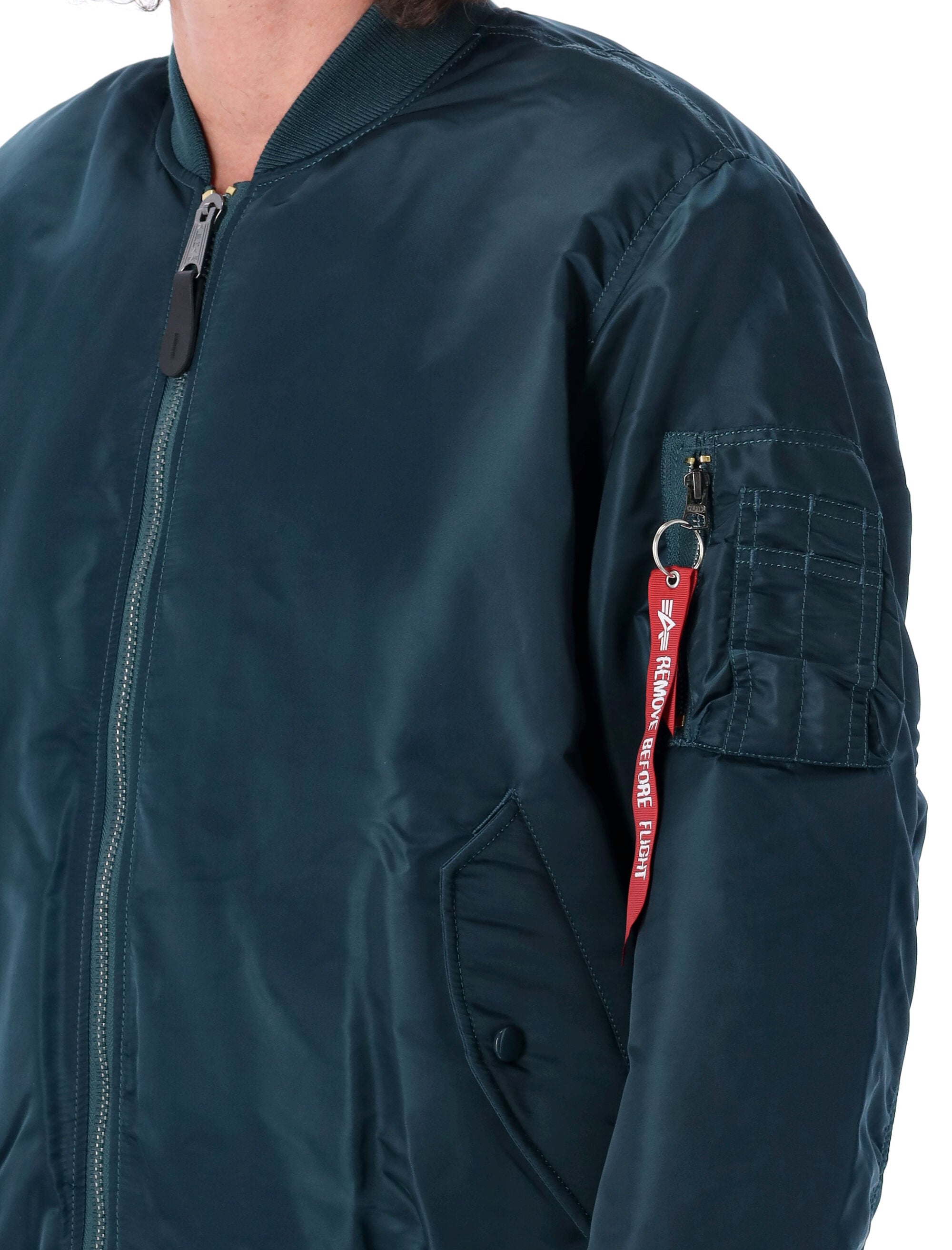 MA-1 reversible bomber Navy Nylon Lining Jacket