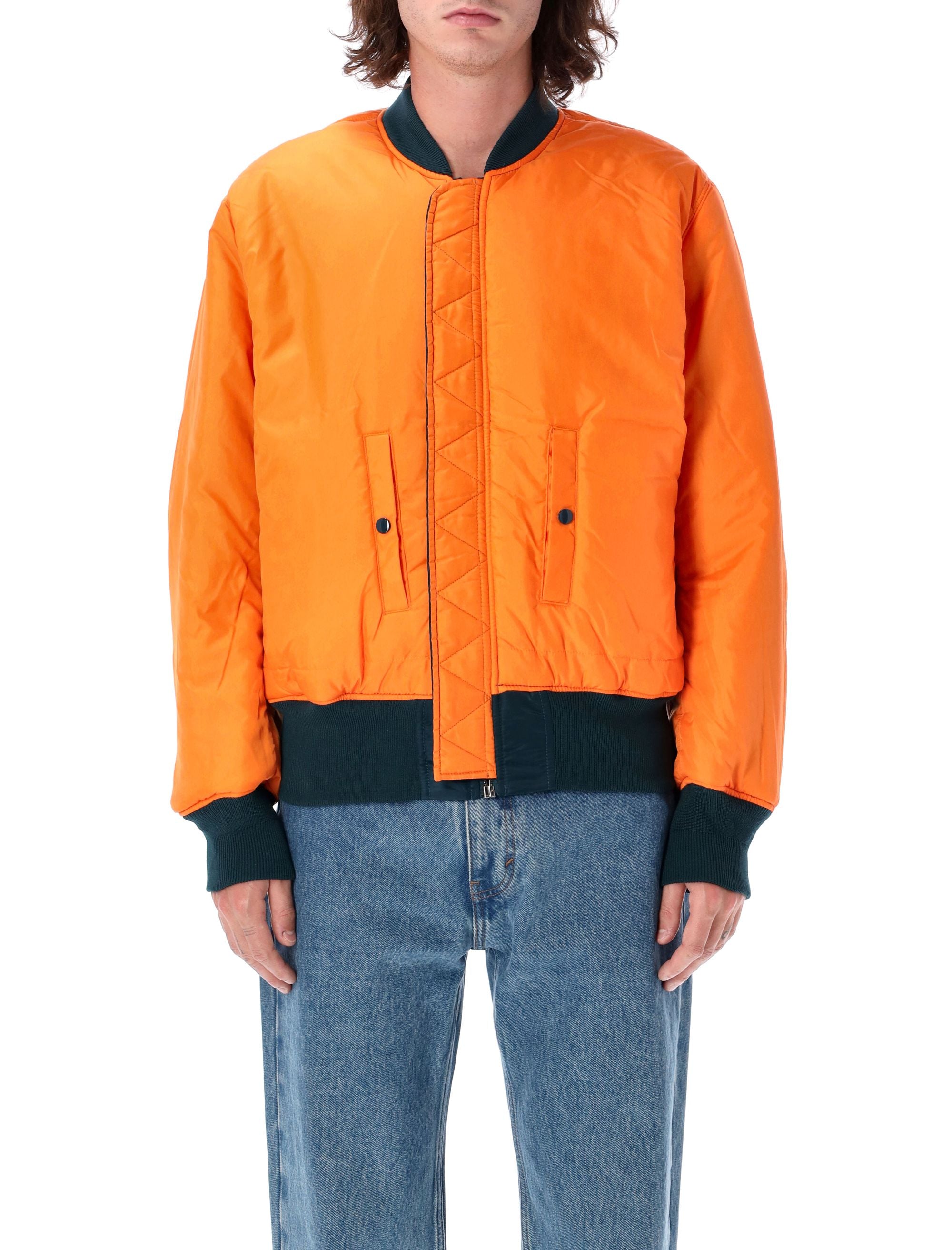 MA-1 reversible bomber Navy Nylon Lining Jacket