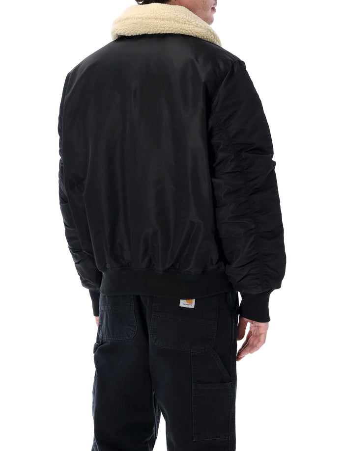 Alpha Industries B-15 MOD reversible bomber Black Nylon Lining Jacket
