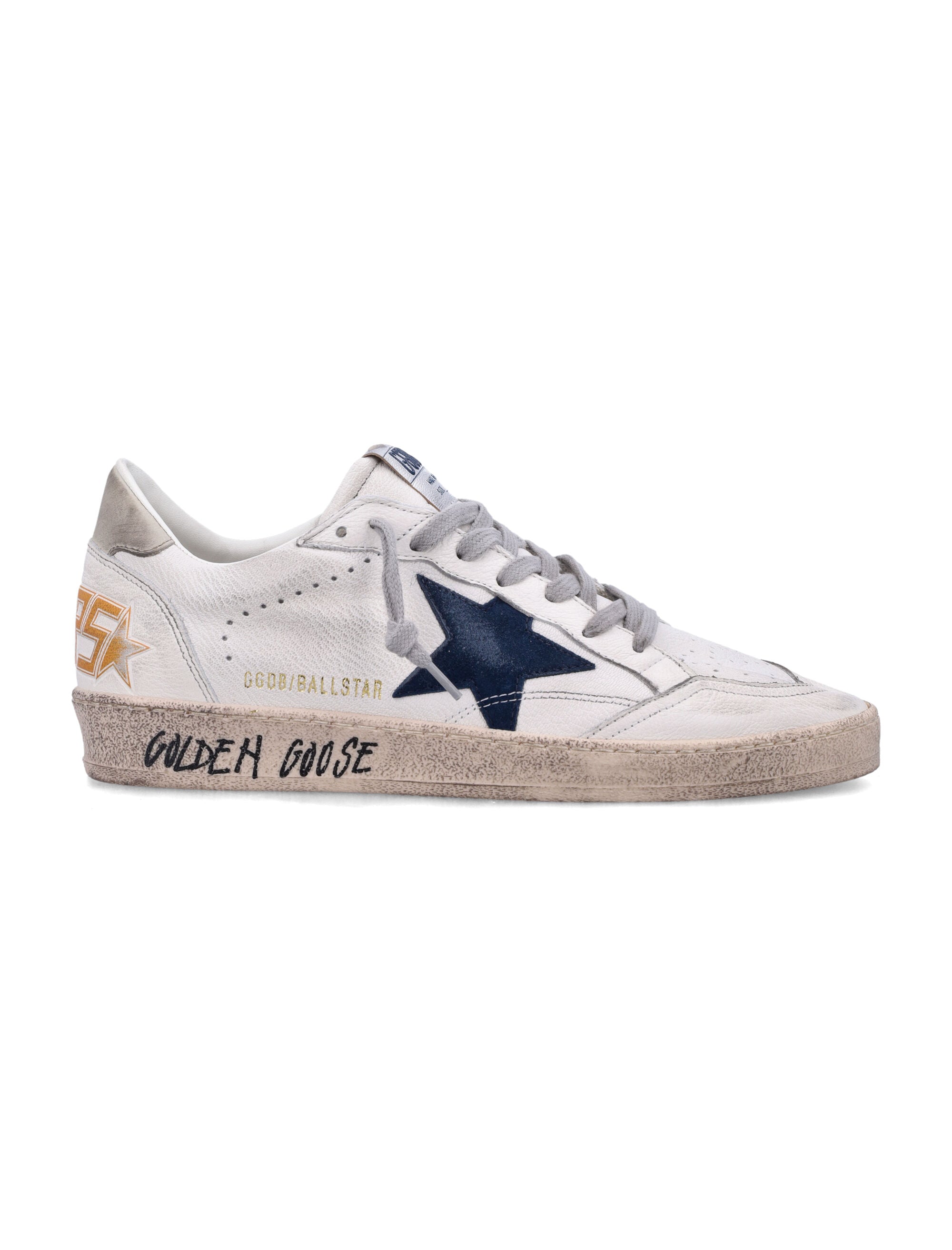 Ball Star White Blue Ice Goat Leather Sneaker