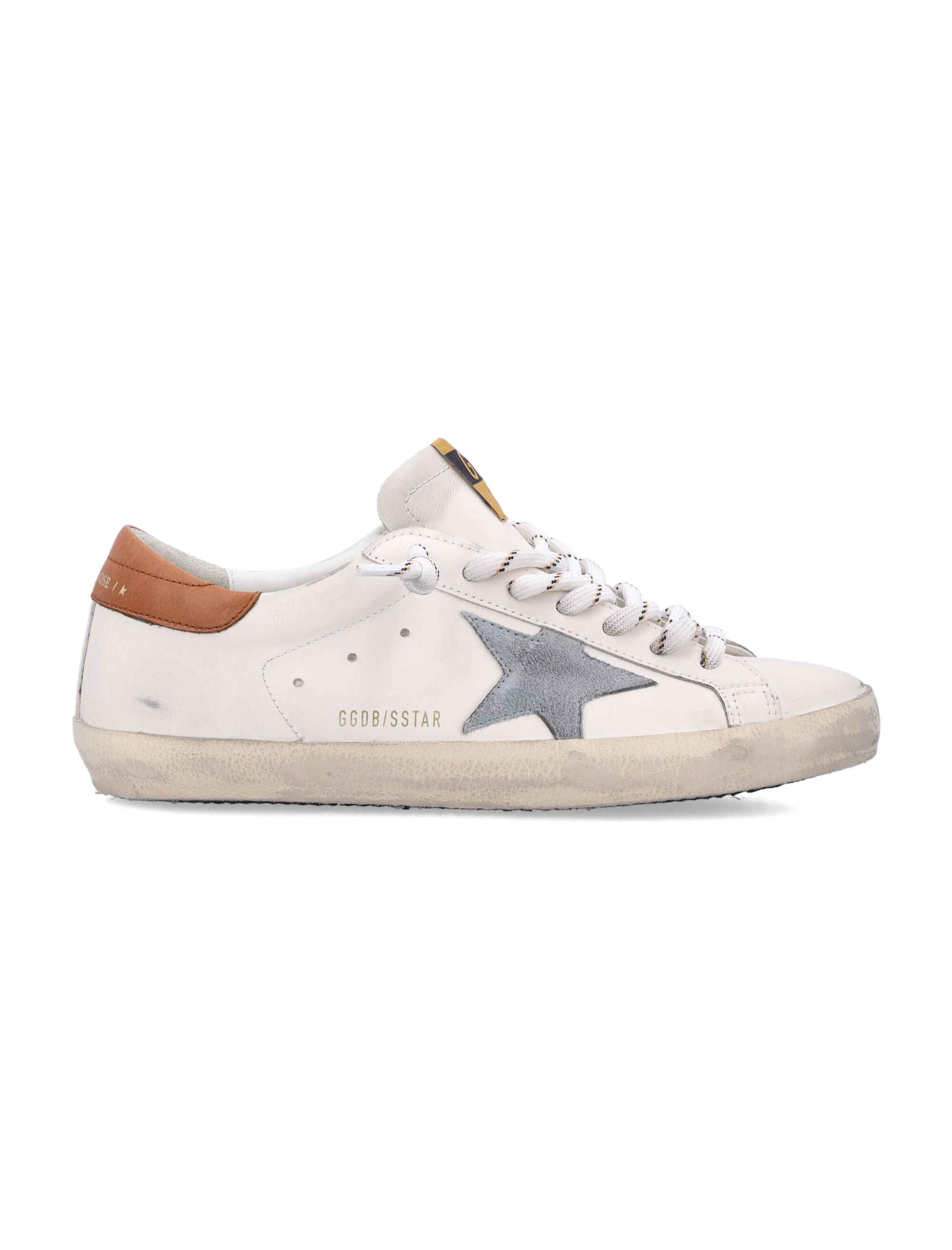 Super-Star White Grey Brown Cow Leather Lining Sneaker