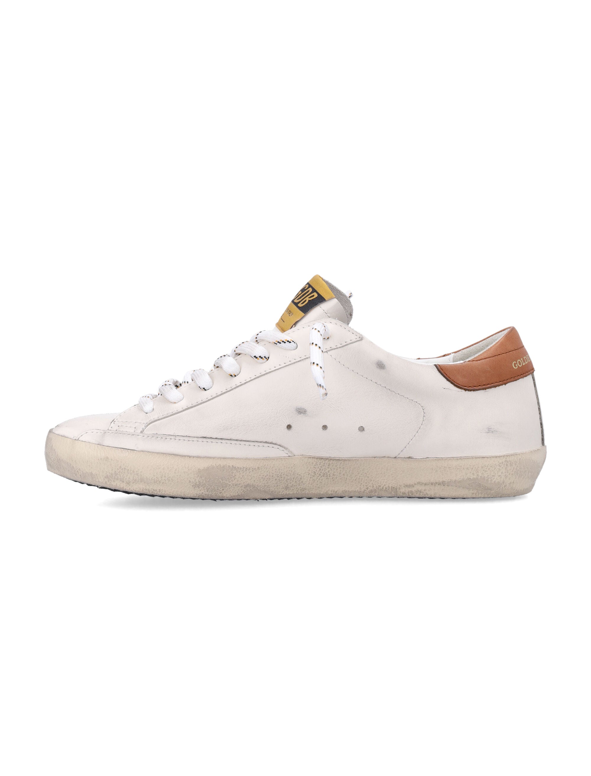 Super-Star White Grey Brown Cow Leather Lining Sneaker