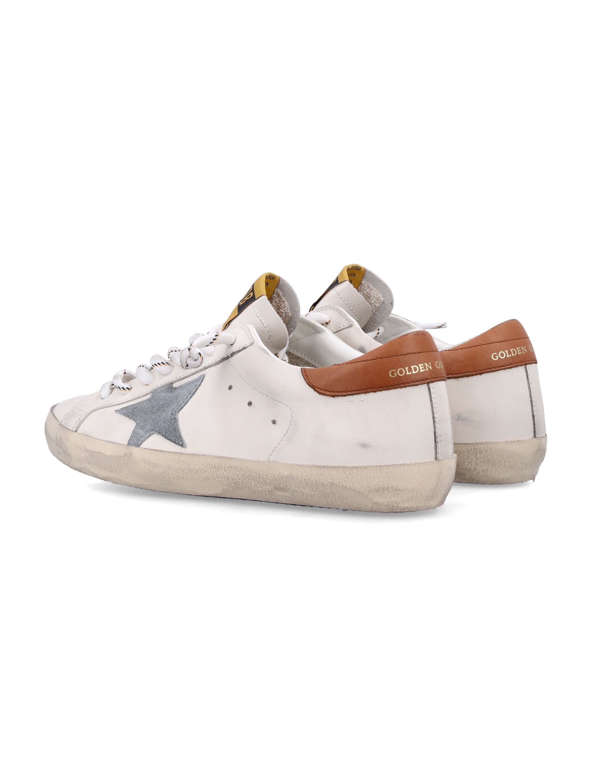 Super-Star White Grey Brown Cow Leather Lining Sneaker
