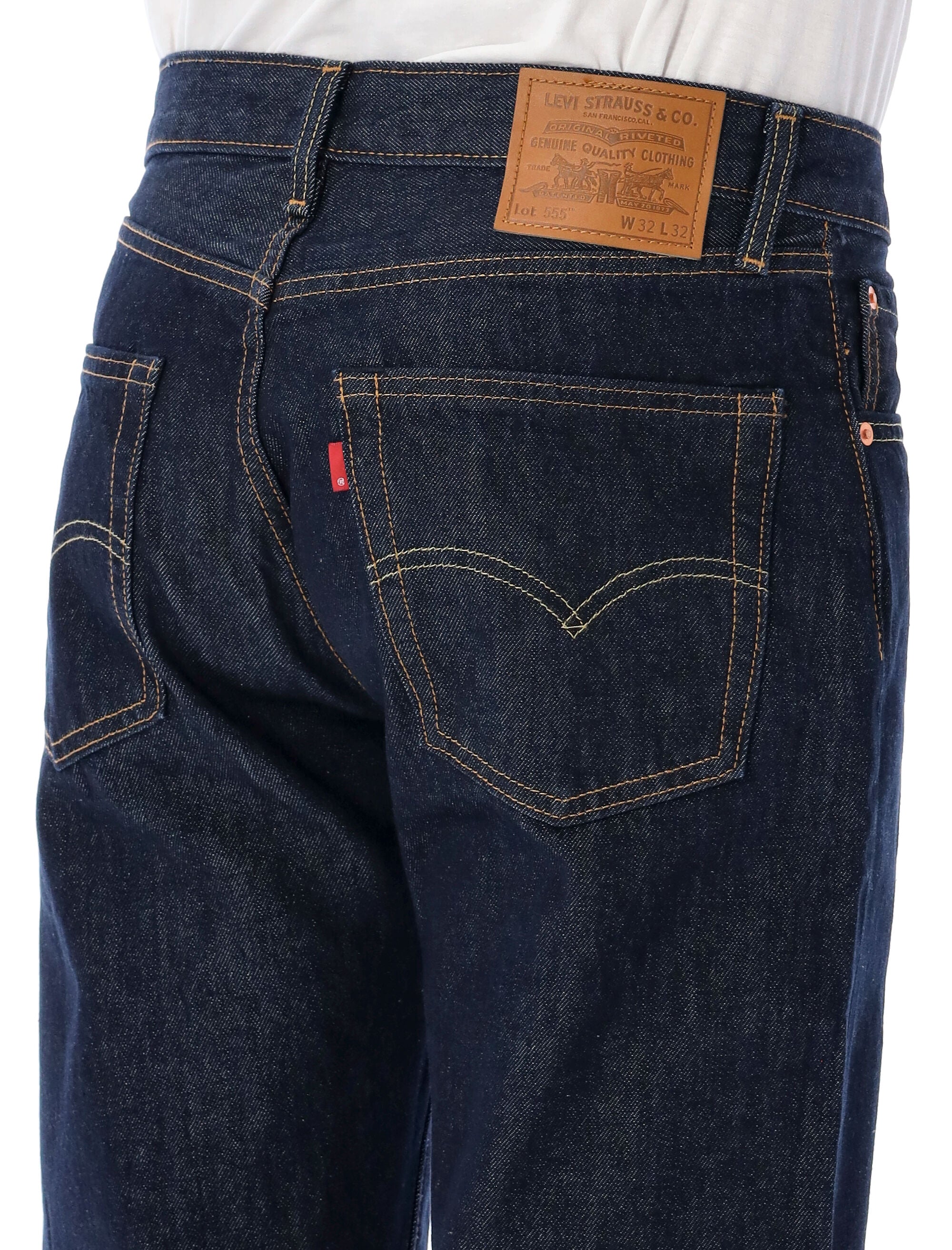 555 Relaxed straight jeans Blue Cotton