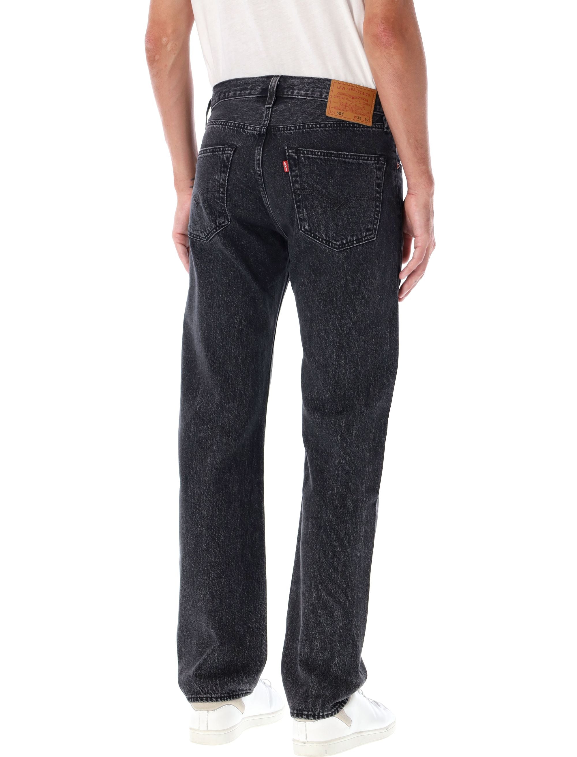 501 jeans Dk Grey Cotton