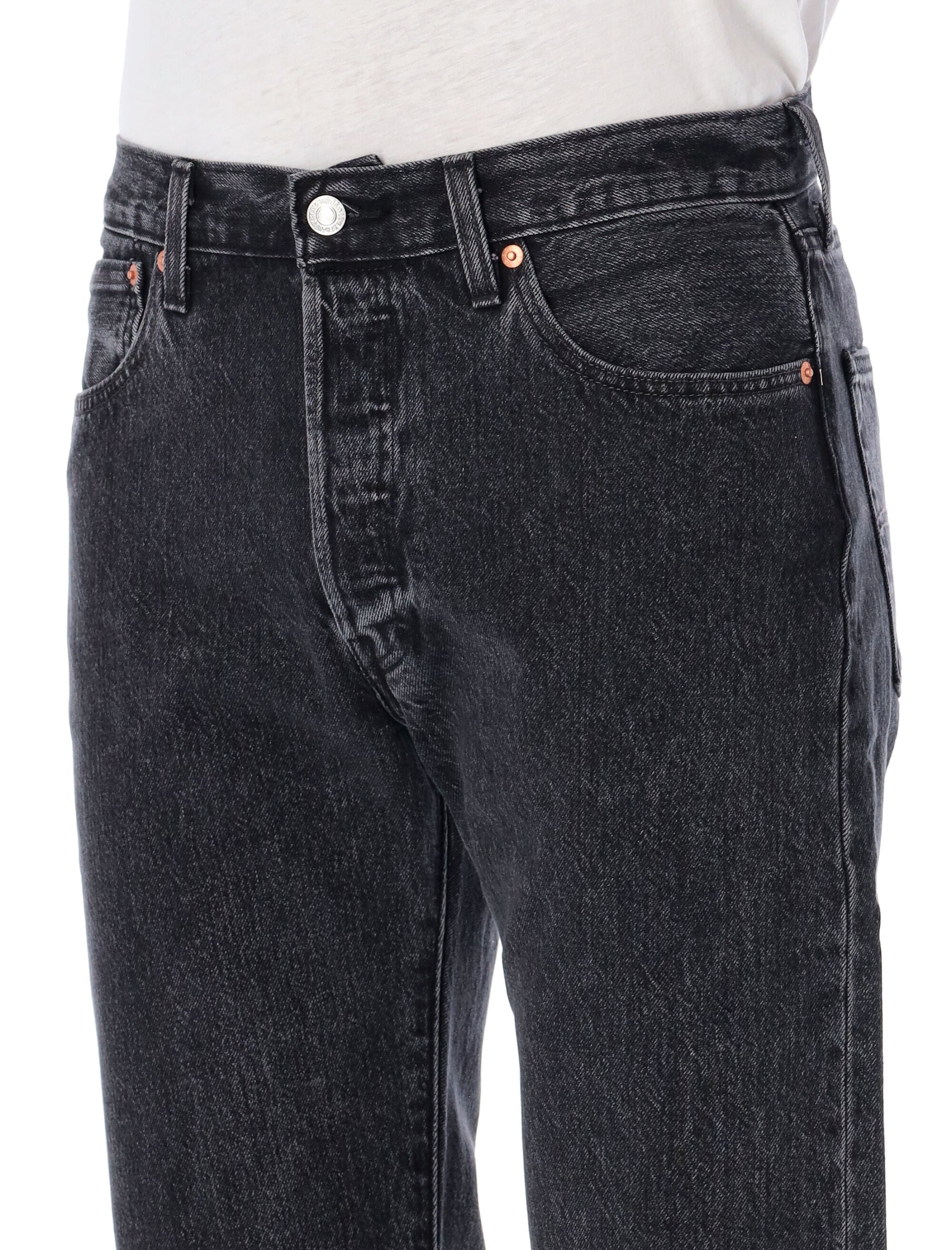 501 jeans Dk Grey Cotton