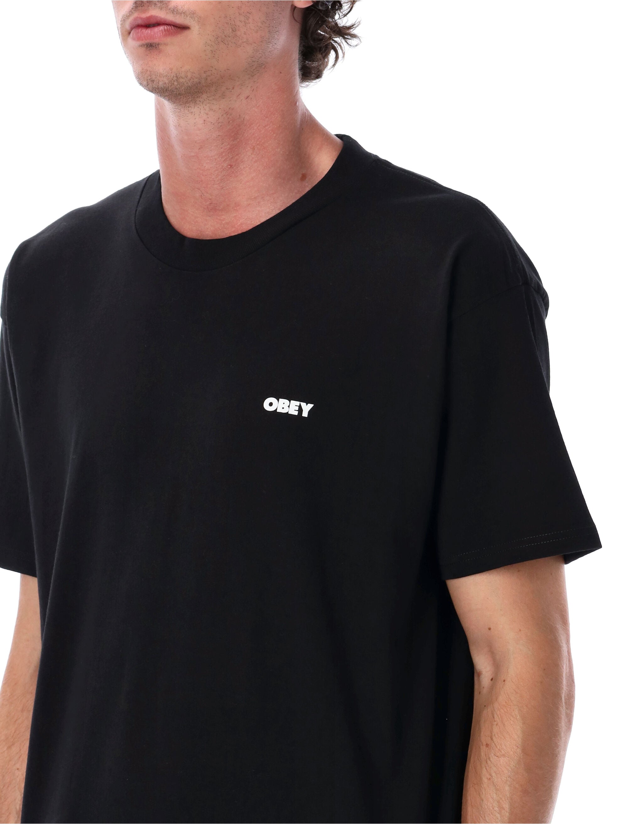 Obey Art Studio Flowers T-shirt Black Cotton Tshirt