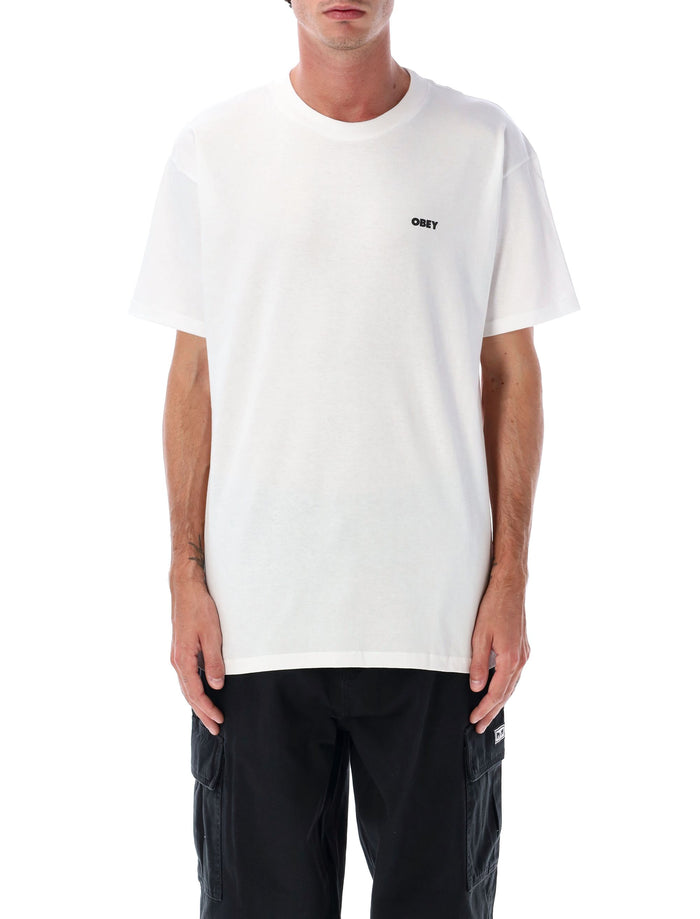 Obey Lisbon Icon T-shirt White Cotton Tshirt