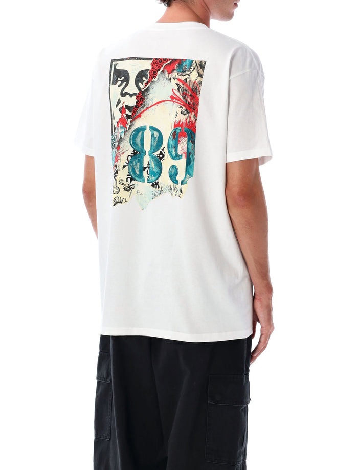 Obey Lisbon Icon T-shirt White Cotton Tshirt