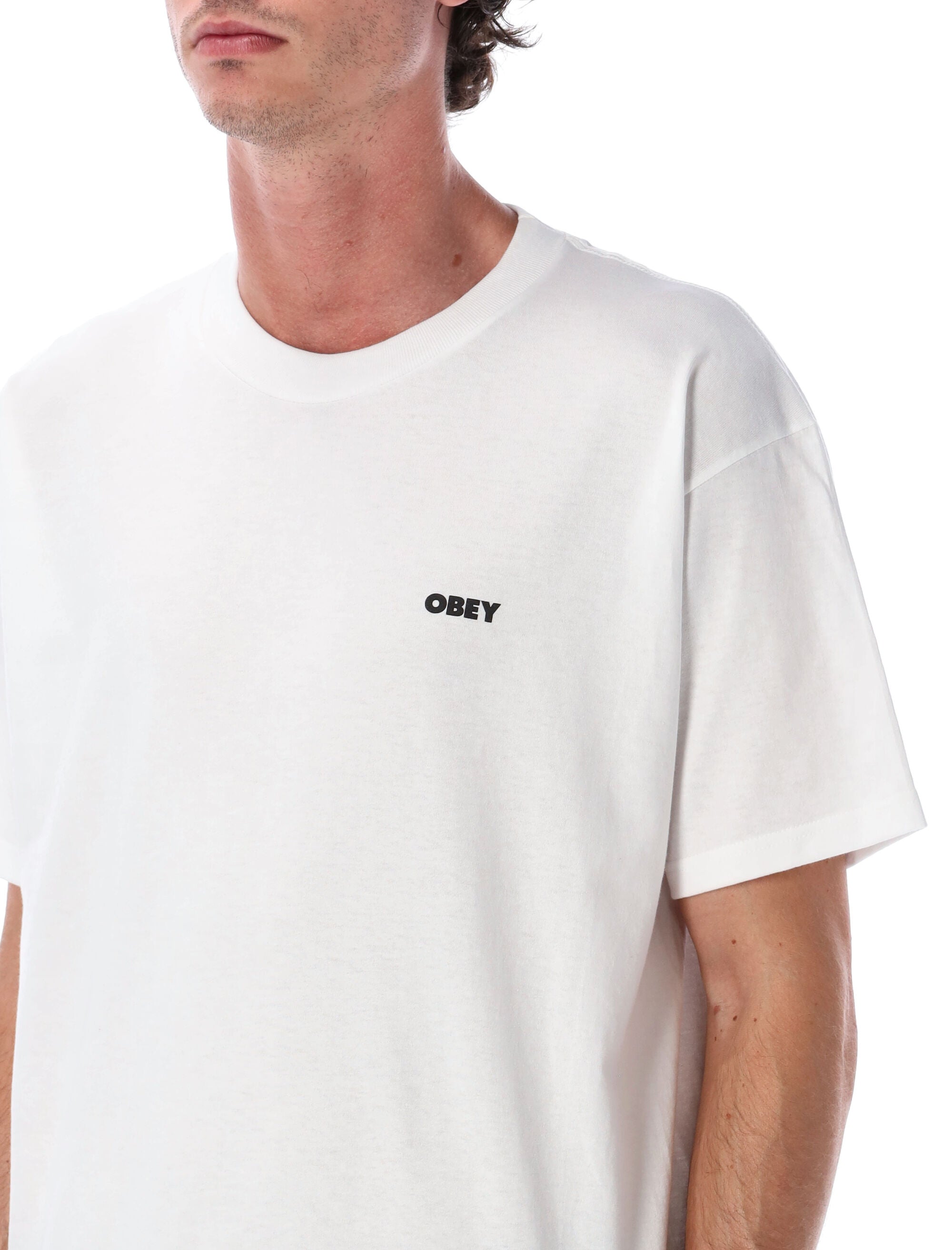 Obey Lisbon Icon T-shirt White Cotton Tshirt