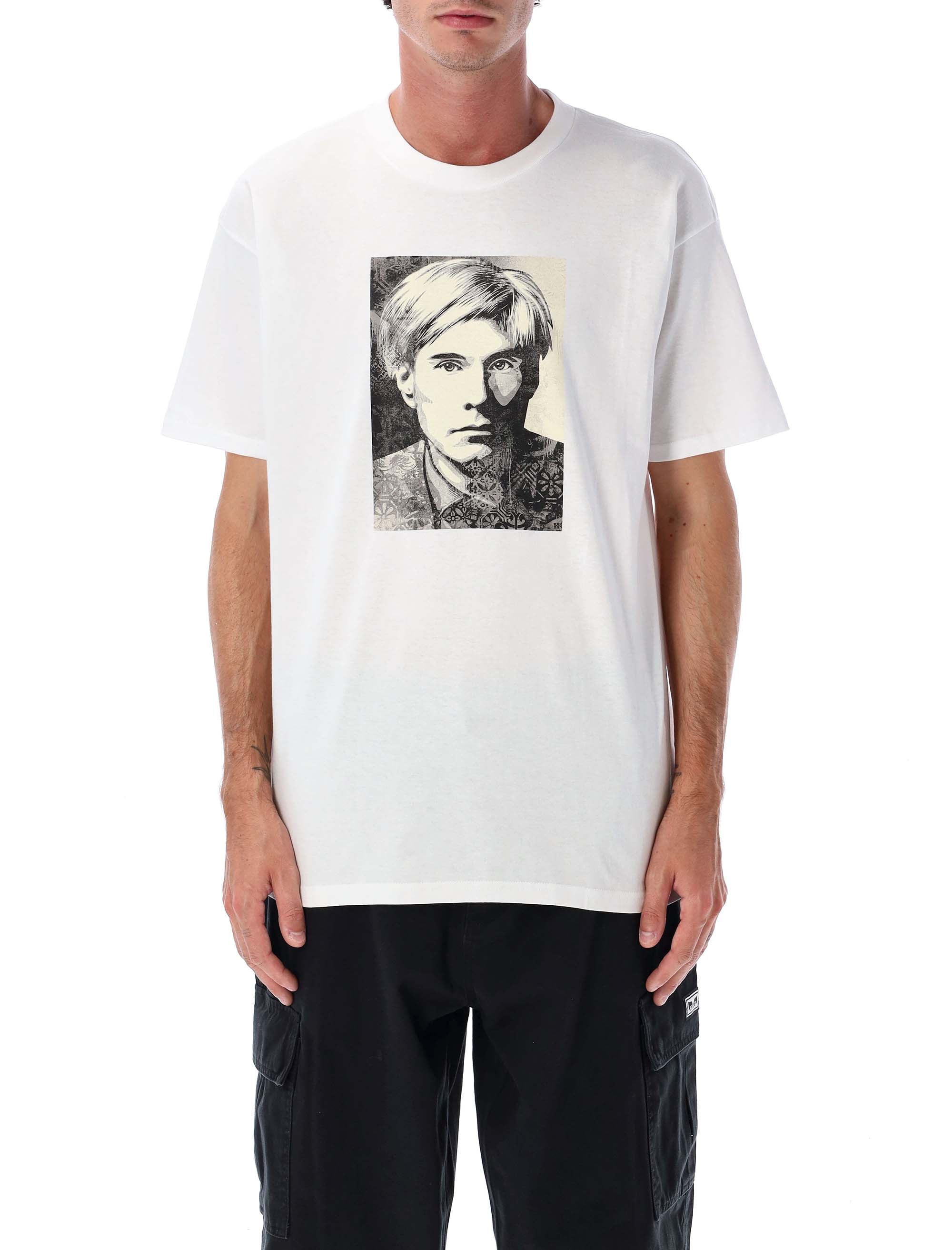 Obey Warhol Classic T-shirt White Cotton Tshirt