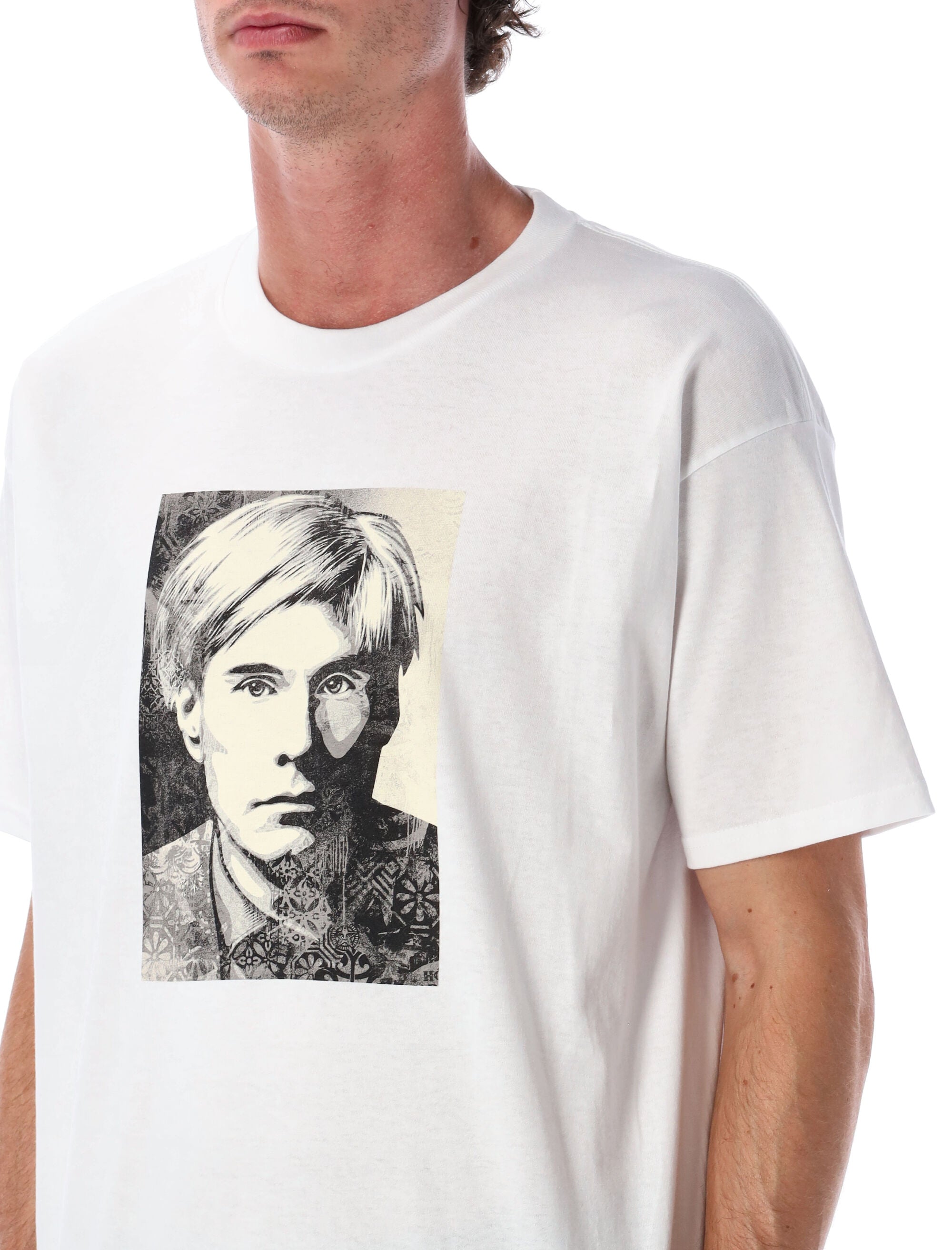Obey Warhol Classic T-shirt White Cotton Tshirt