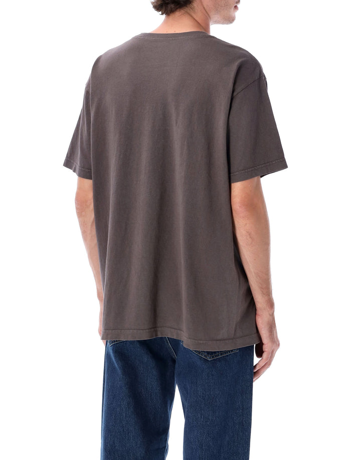 Obey Icon Face Pigment Dyed Heavyweight T-Shirt Dusty Black Cotton