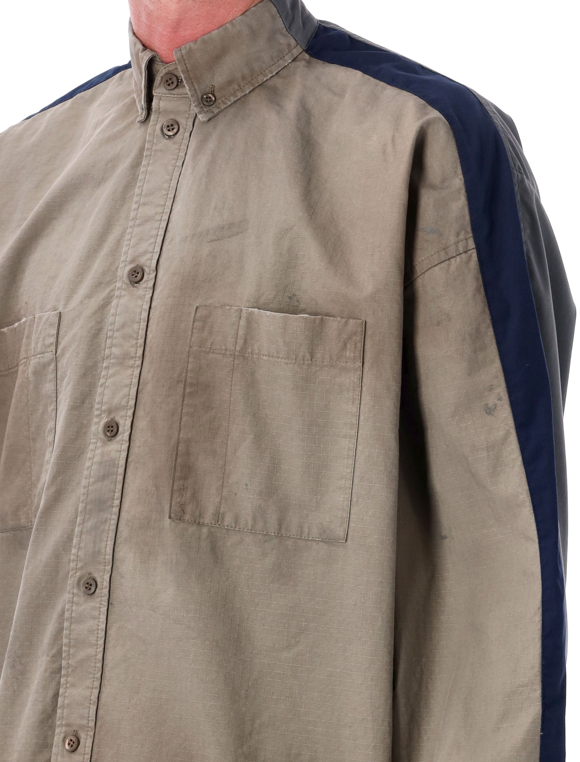 Tracksuit shirt Dark Beige Fabric 1