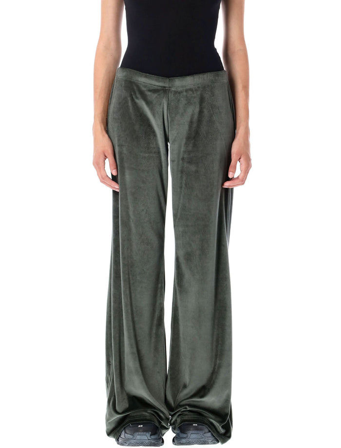 Bistretch velvet sweatpants Khaki Triacetate