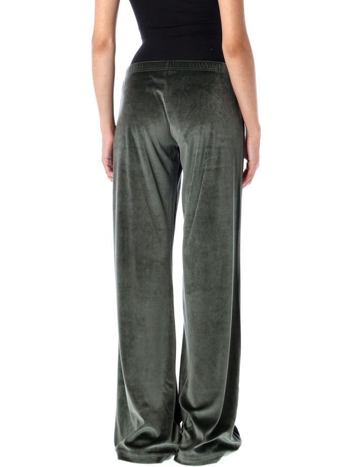 Bistretch velvet sweatpants Khaki Triacetate