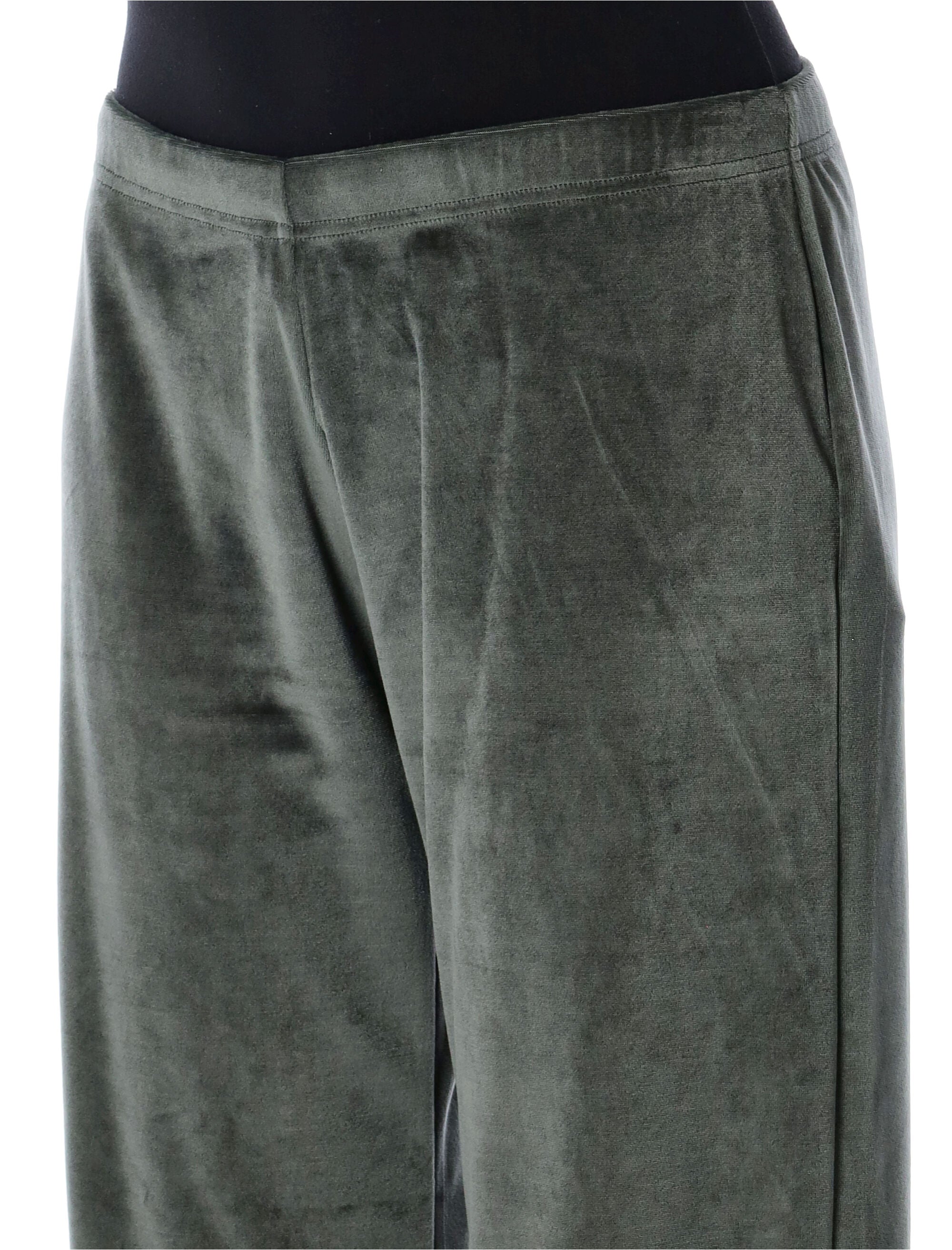 Bistretch velvet sweatpants Khaki Triacetate
