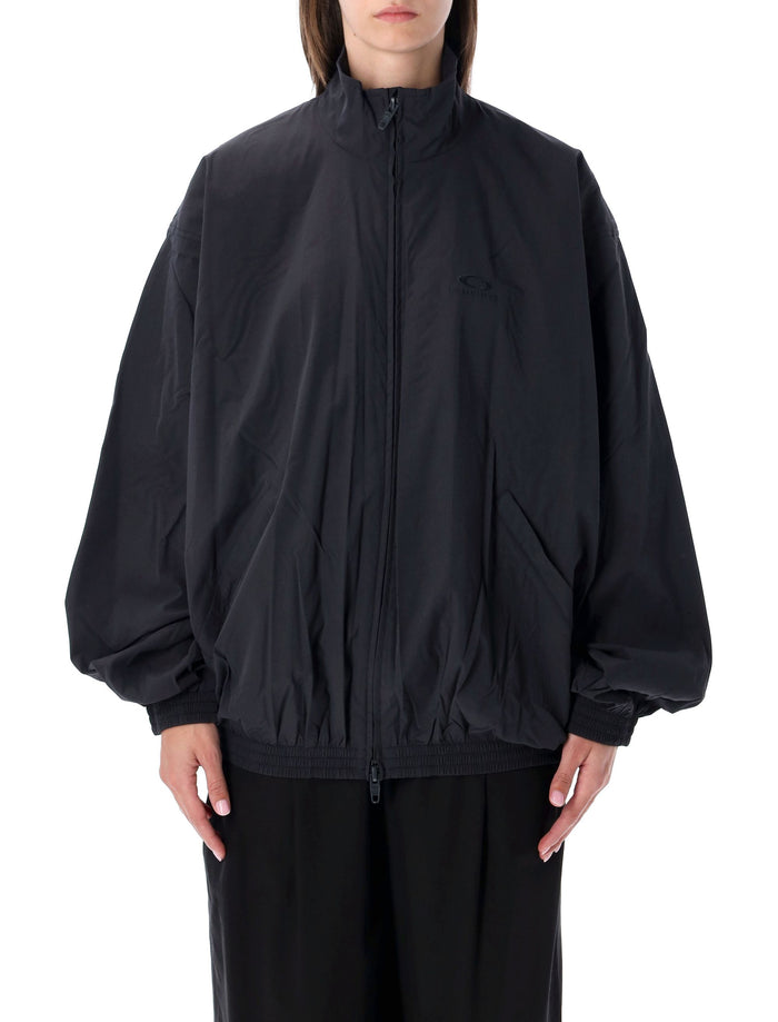 Balenciaga oversized dark navy tracksuit jacket Washed Blue Polyeser