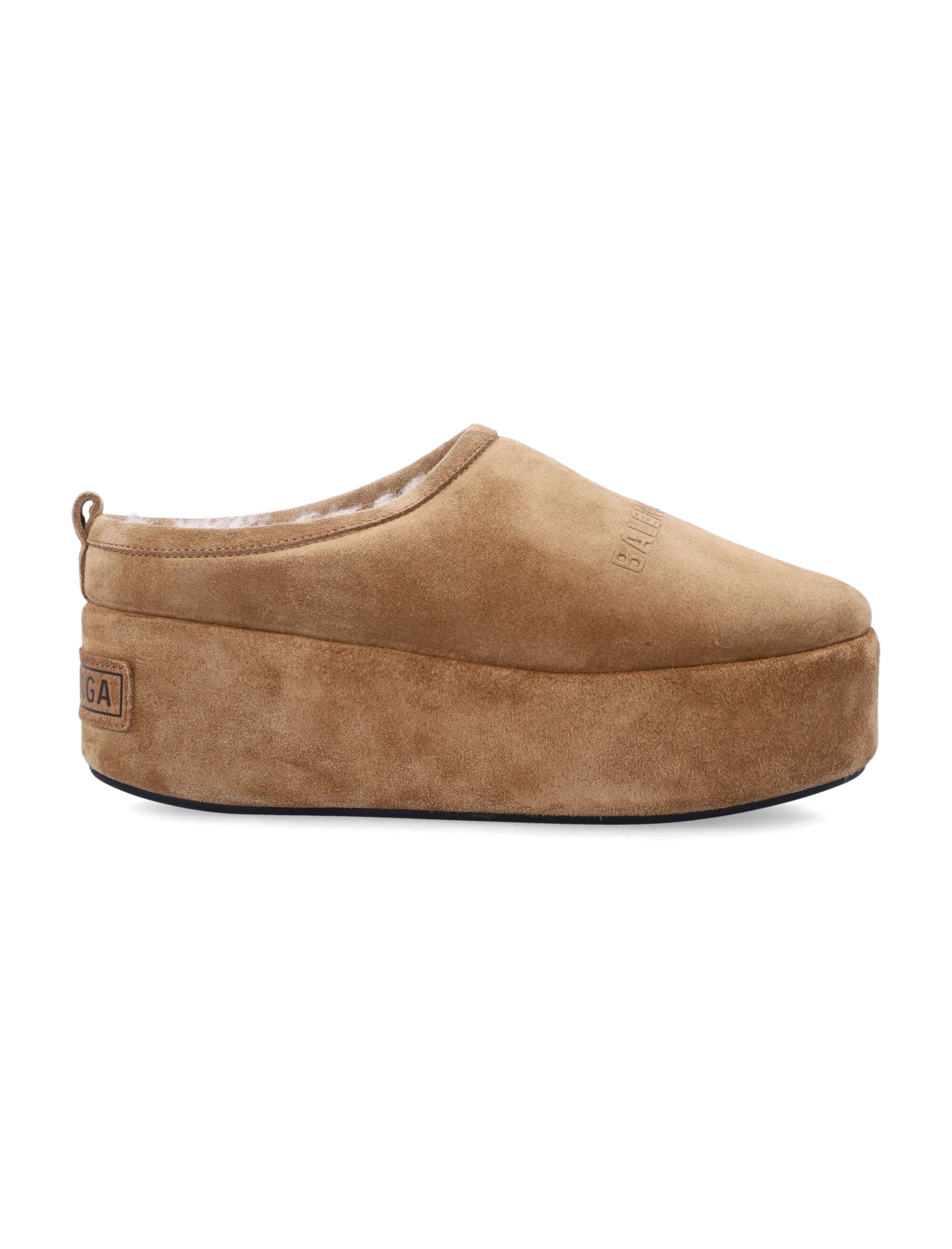 Balenciaga Alaska Platform Mules Brown Calf Leather Sole