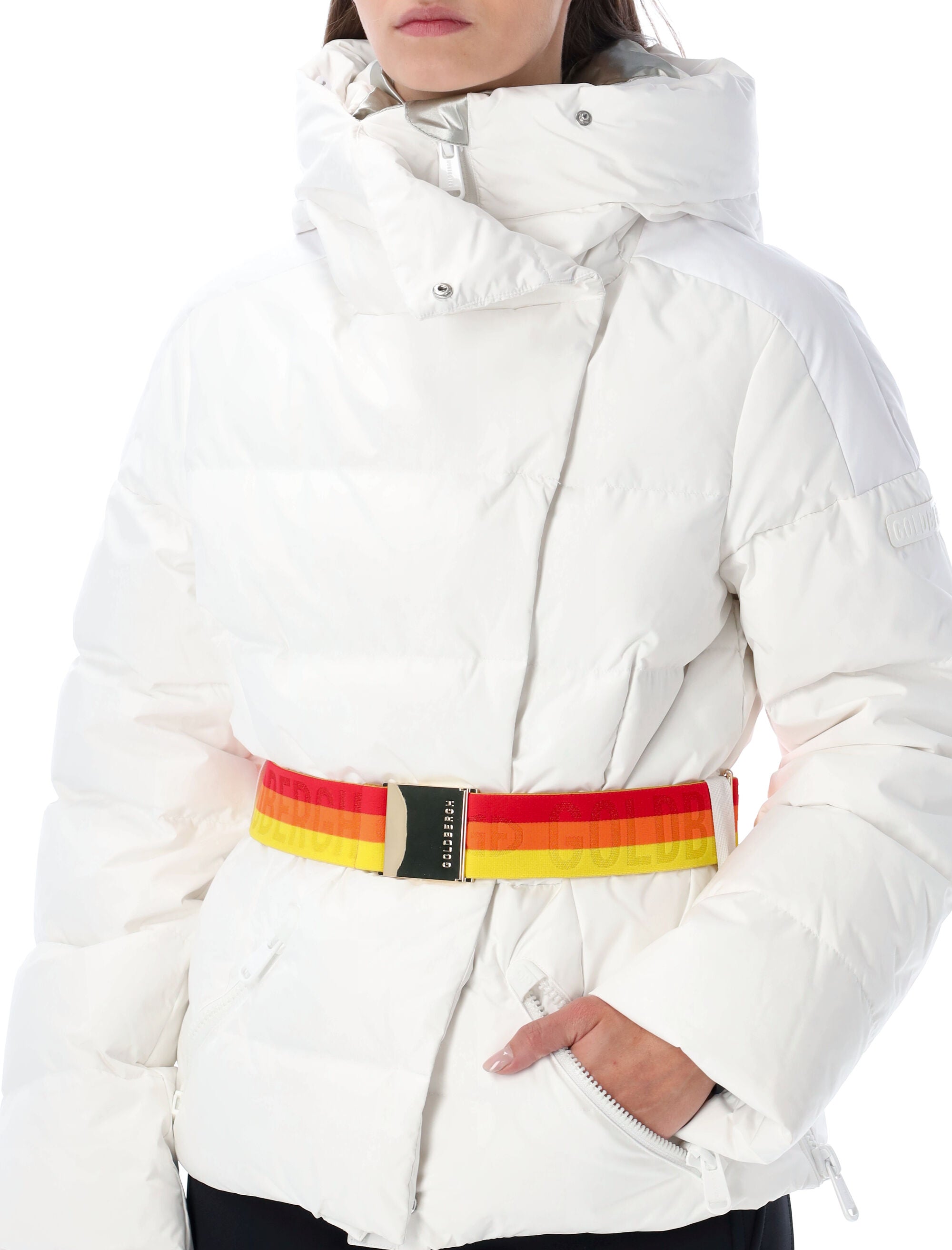 Goldbergh Bufèra quilted down ski jacket White Polyester Wear