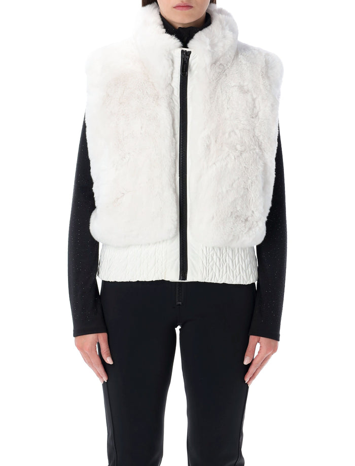 Goldbergh Dahlia reversible faux fur bodywarmer White Polyester Lining Vest