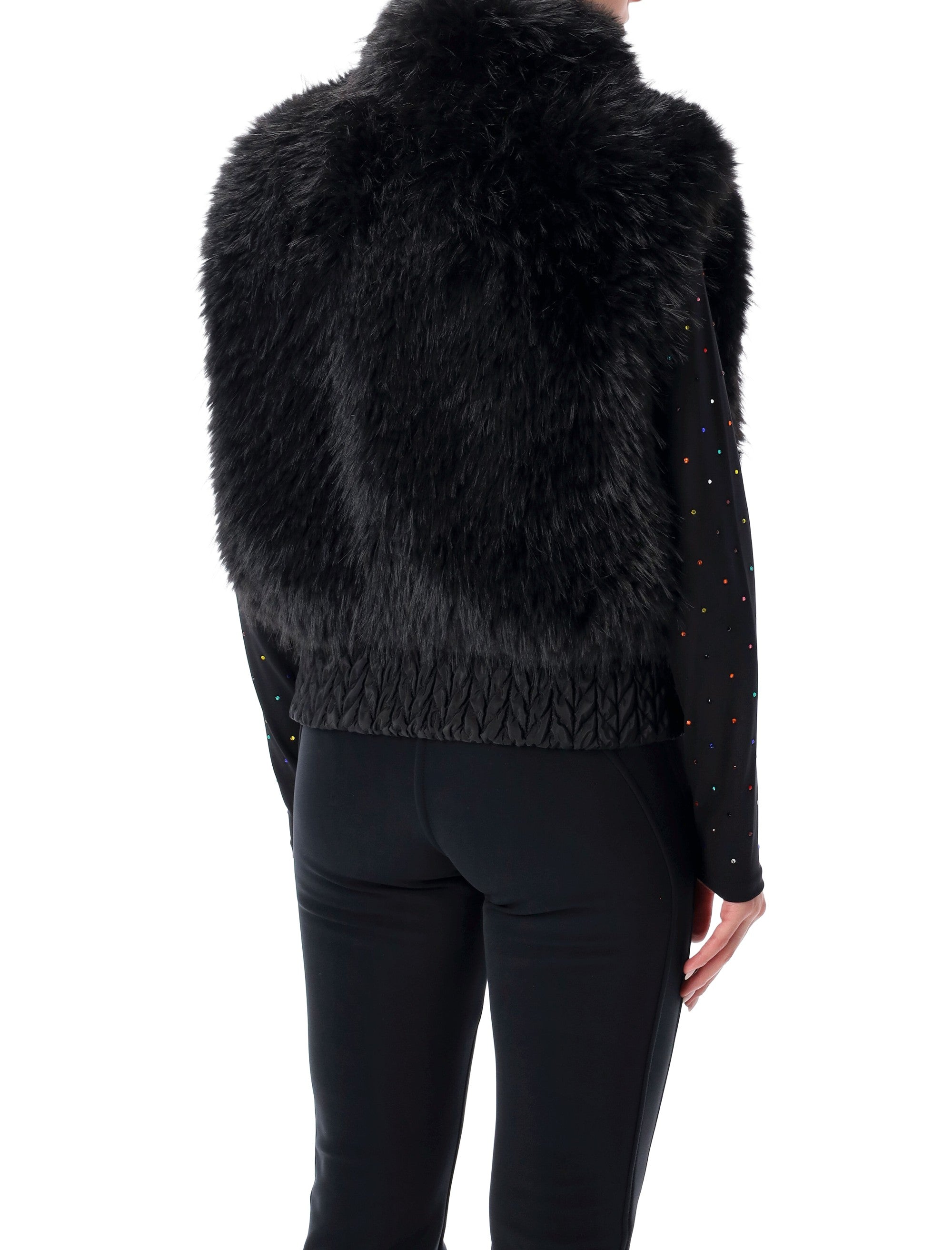 Goldbergh Dahlia reversible faux fur bodywarmer Black Polyester Lining Vest