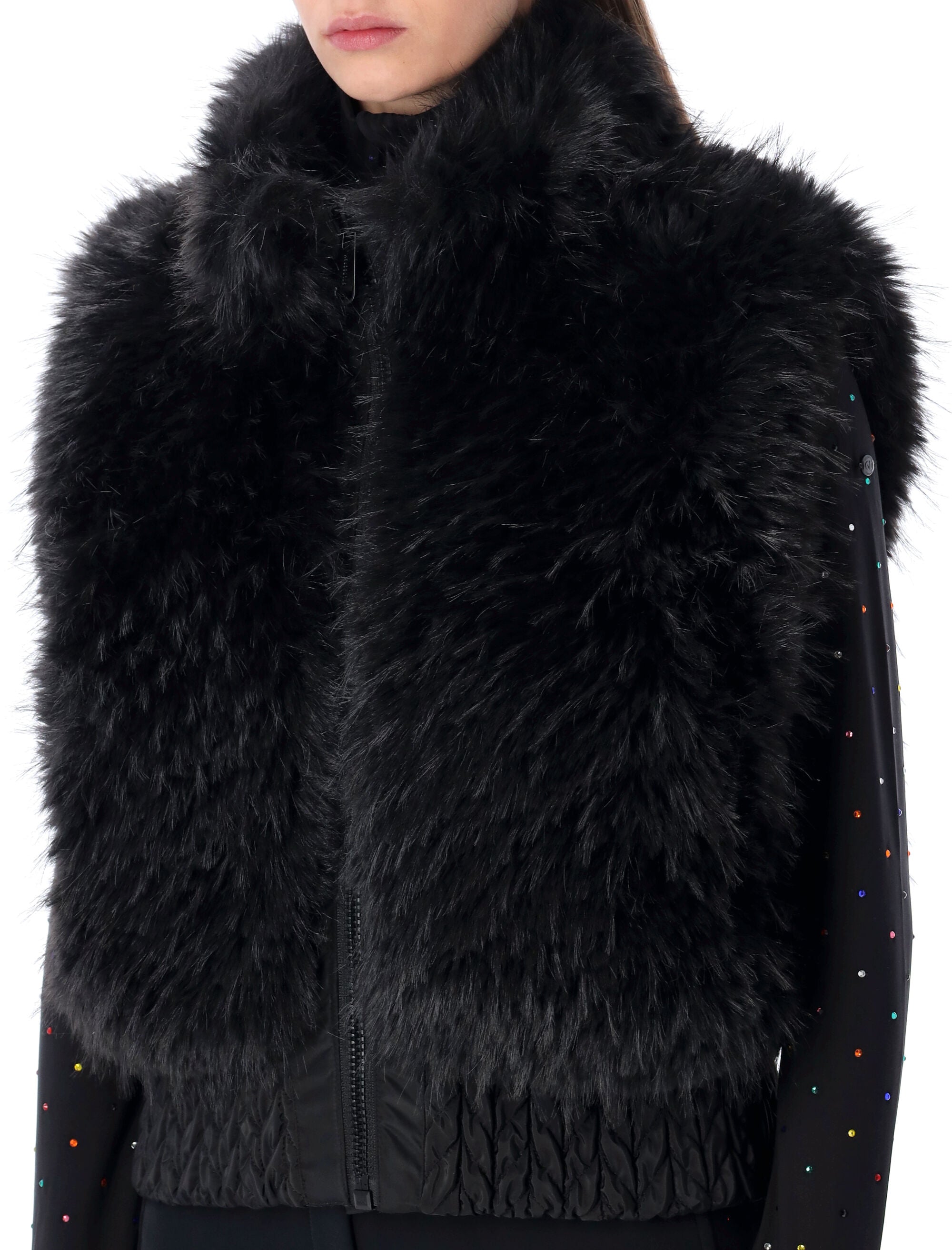 Goldbergh Dahlia reversible faux fur bodywarmer Black Polyester Lining Vest