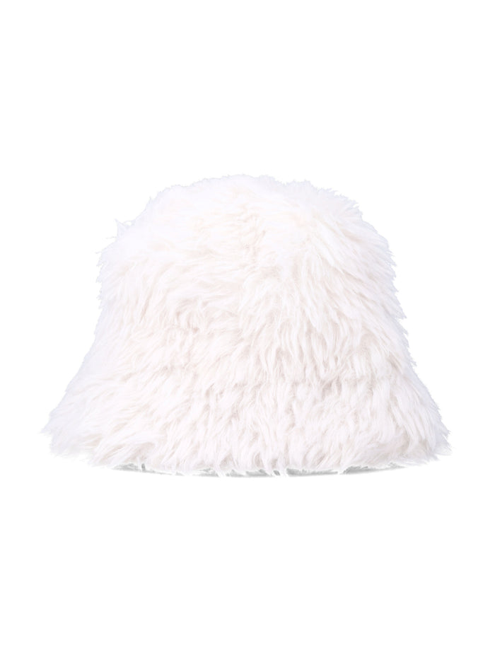 Perfect Moment eco-shearling bucket hat White Polyester Lining
