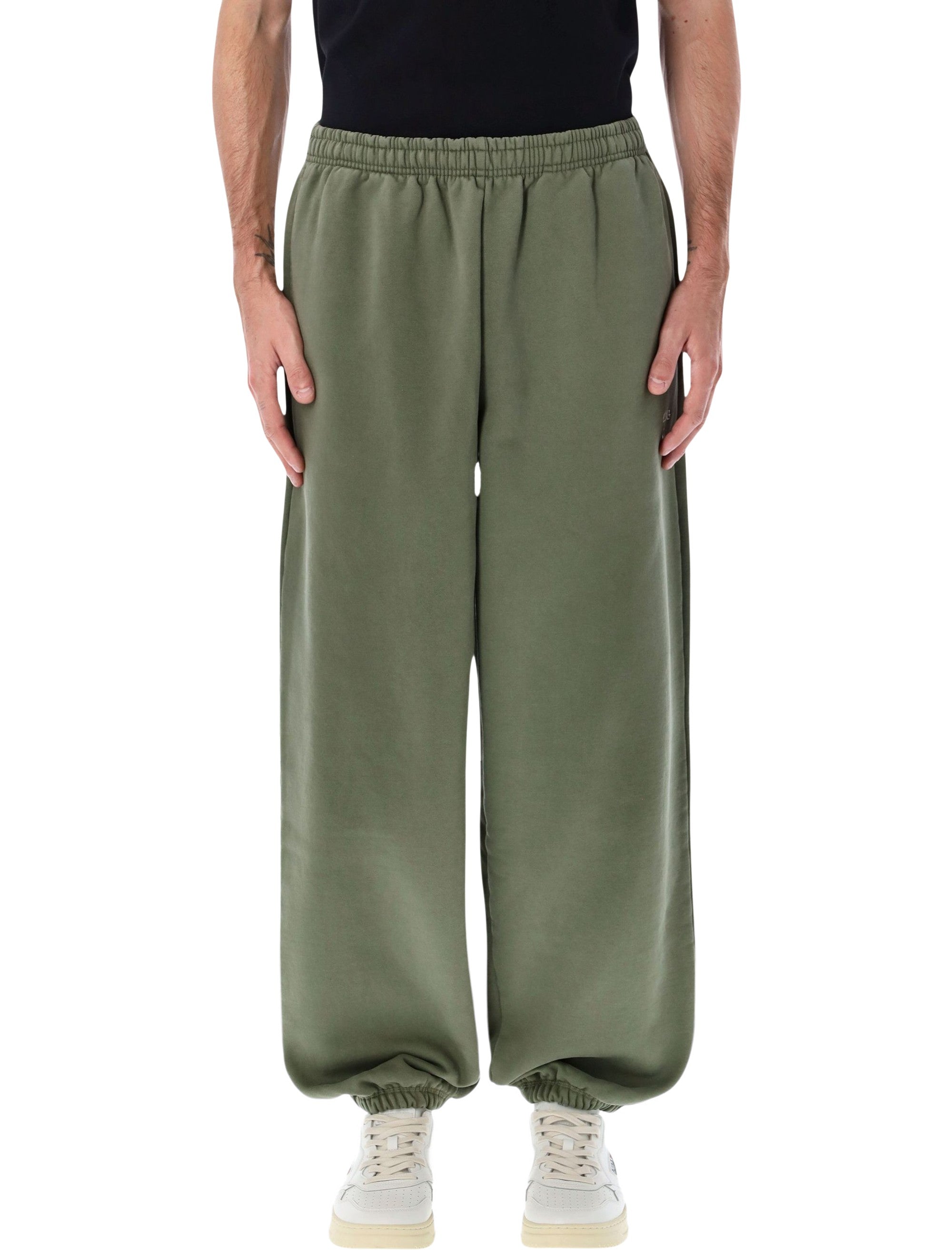 Arte Antwerp Heart sweatpants with logo Green Cotton