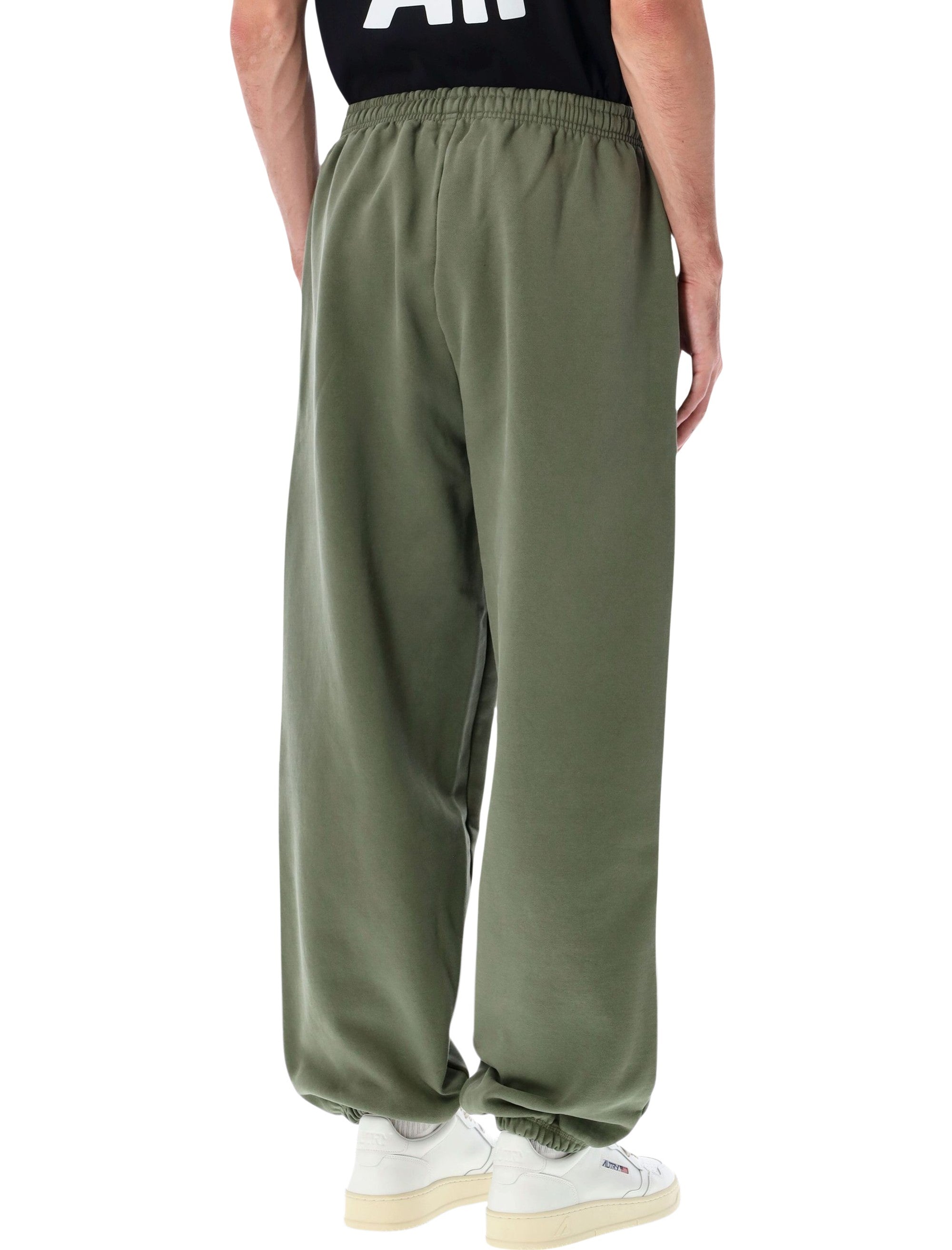 Arte Antwerp Heart sweatpants with logo Green Cotton