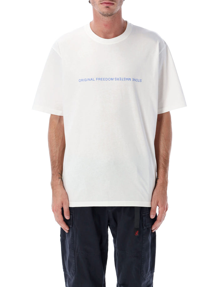 Gramicci Stone Masters Graphic T-Shirt White Cotton