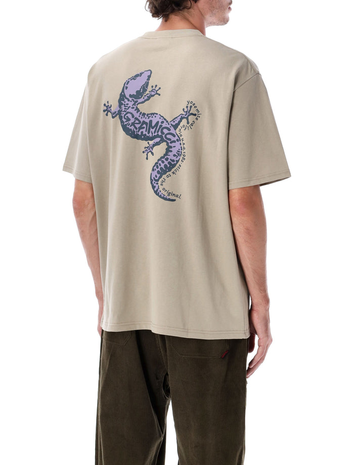 Gramicci Gecko Graphic Eco Cotton T-Shirt Beige