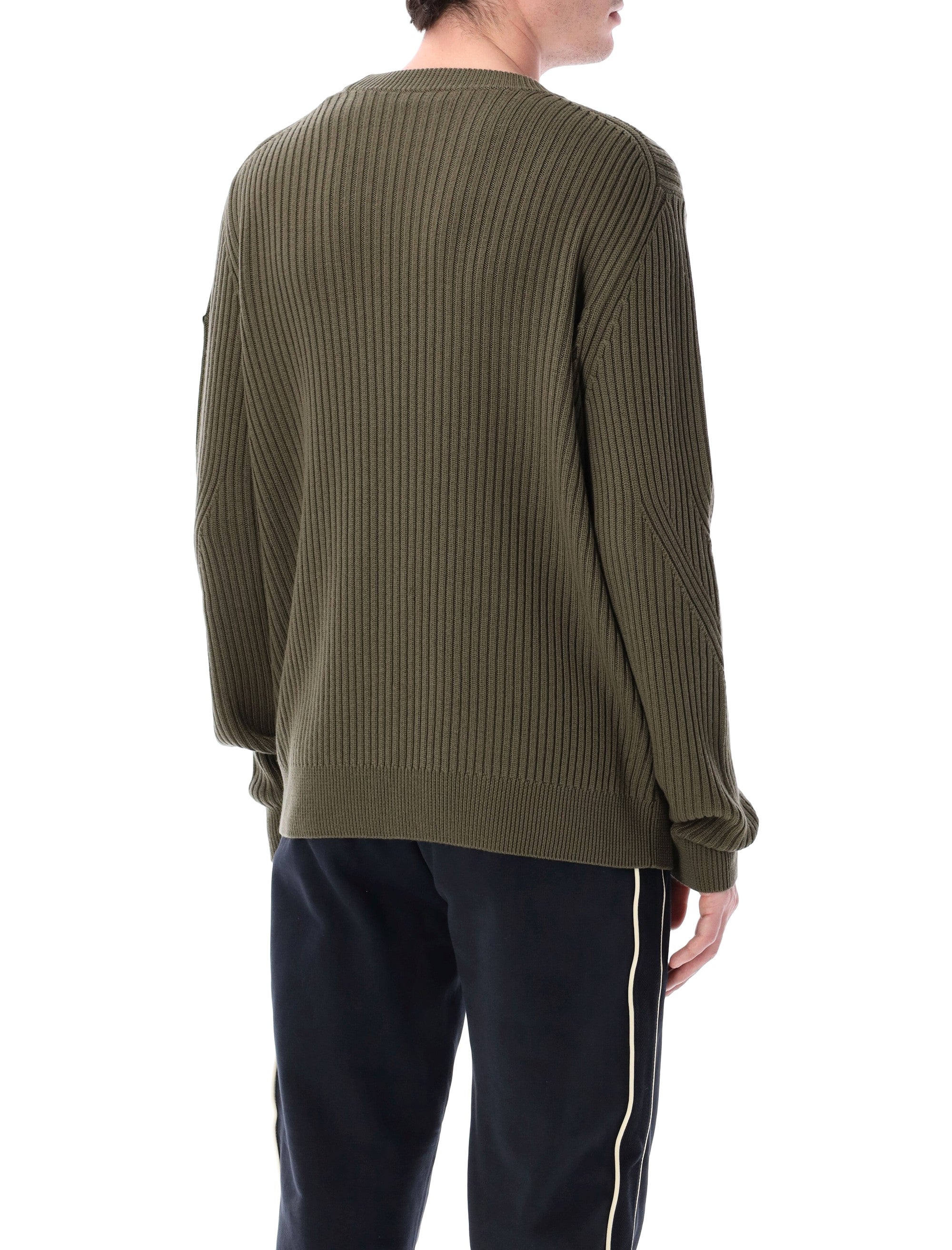 Moncler wool ribbed jumper Green Virgin Sweater