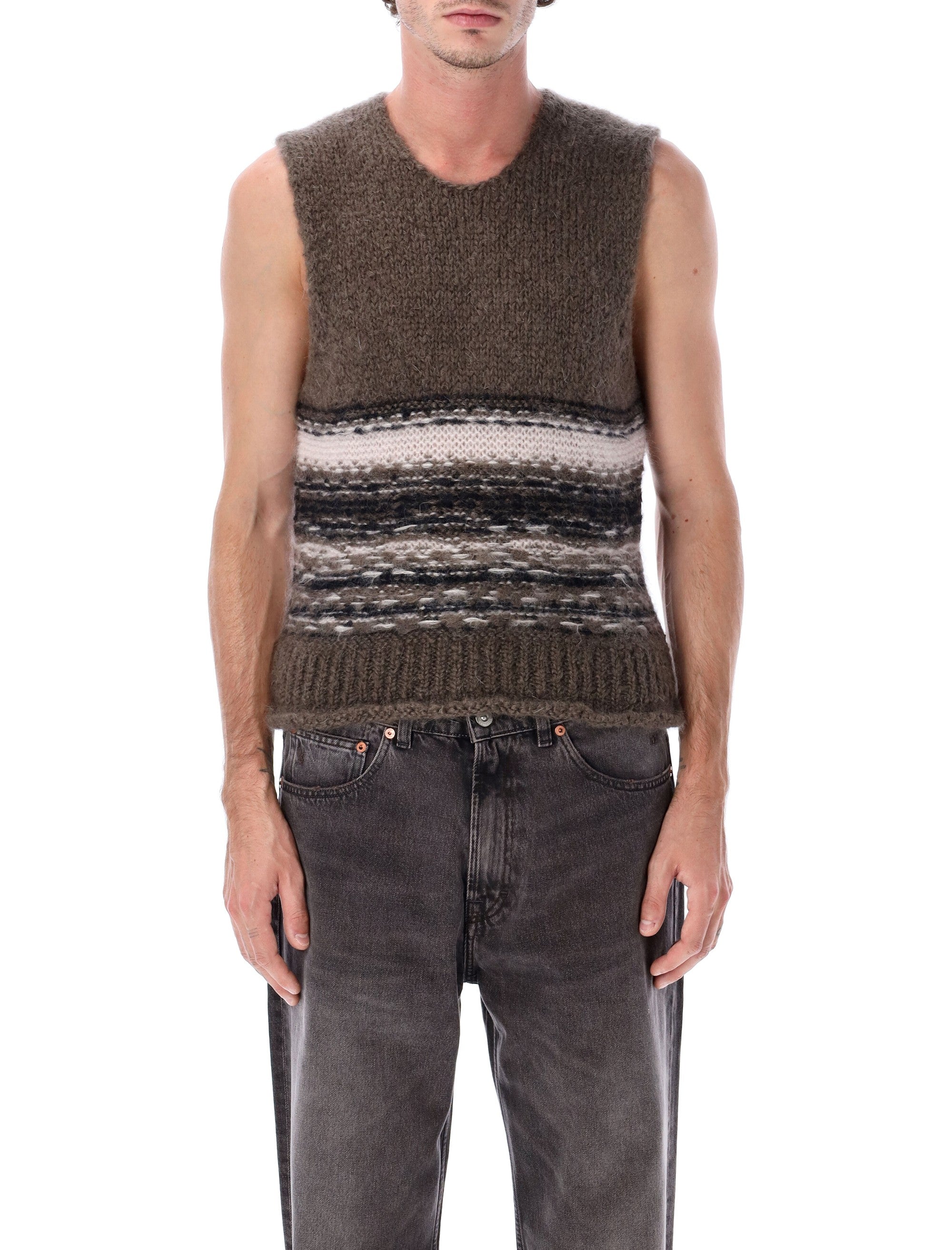 Our Legacy Mohair Wool Tank Blur Fair Isle Vest