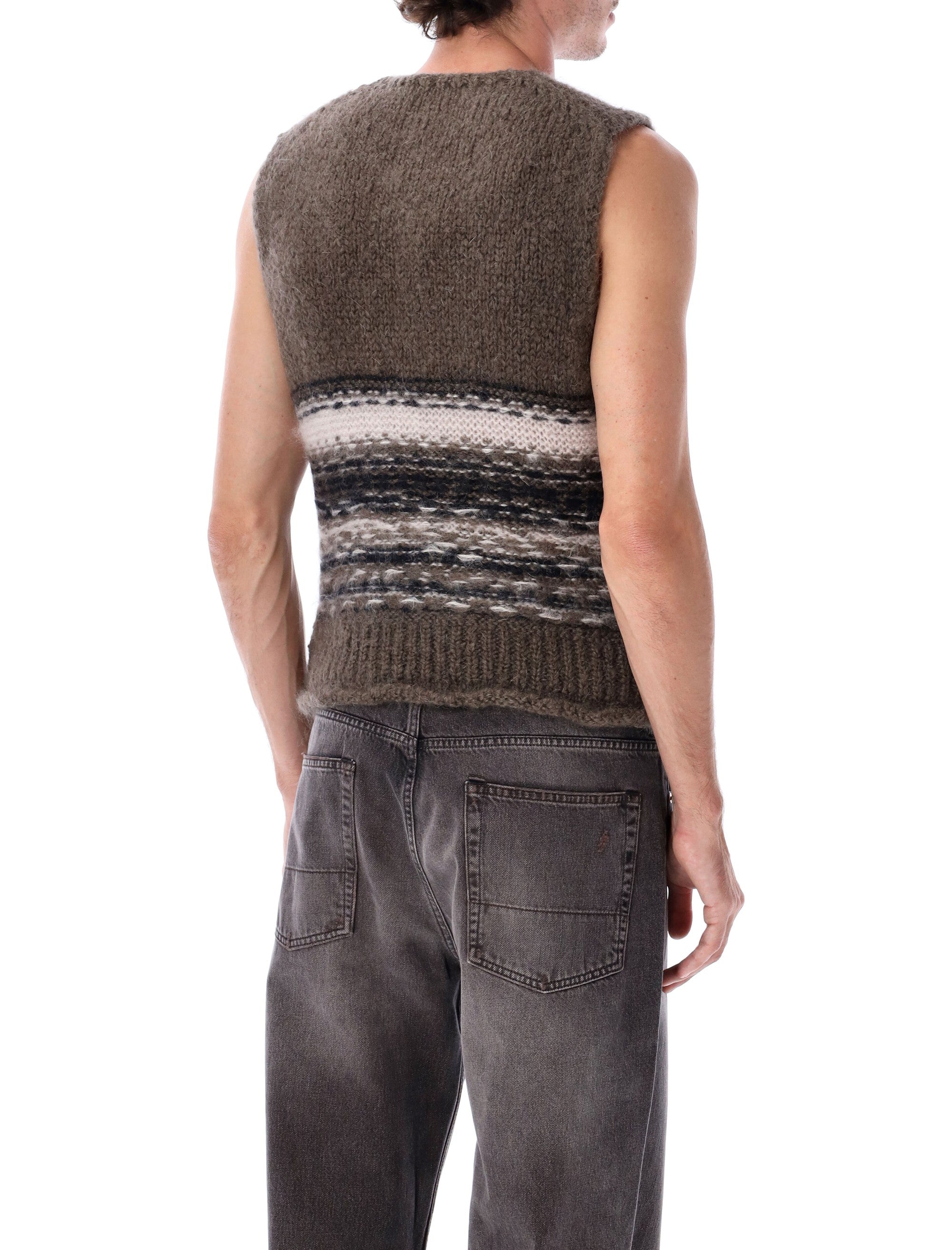 Our Legacy Mohair Wool Tank Blur Fair Isle Vest
